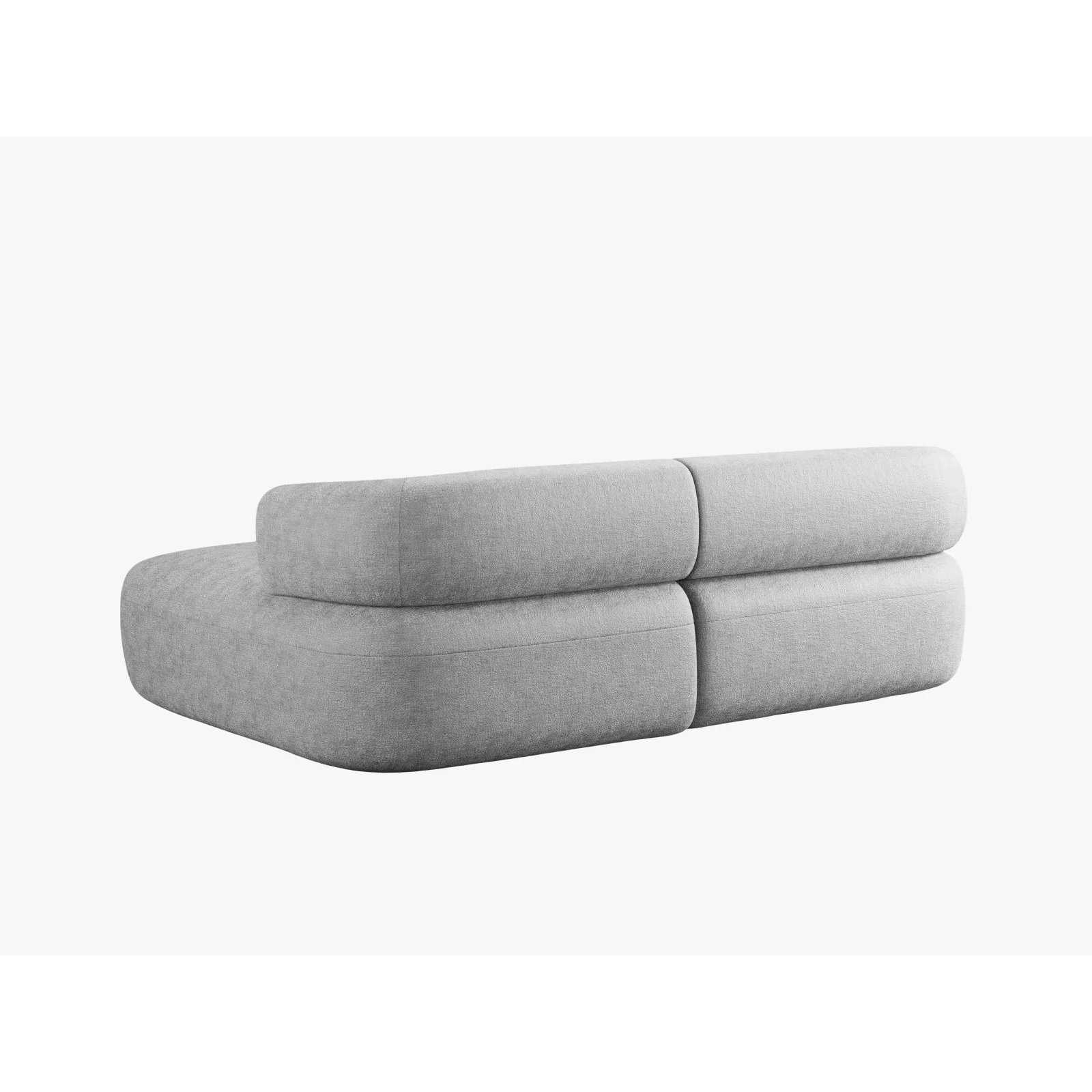 Jenny 5-Sitzer Ecksofa, Rechte Seite, aus Samt, Chenille oder Boucle, 200x145 cm - Image 9