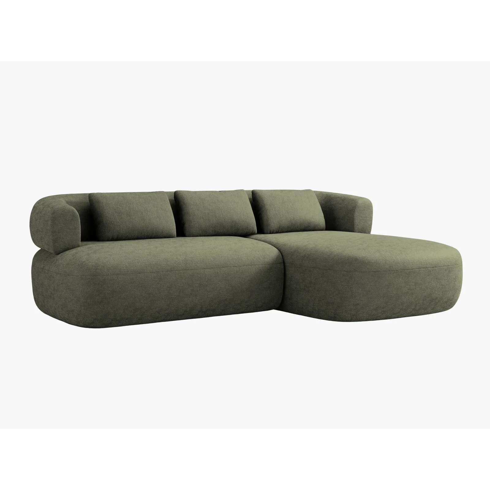 Jenny 5-Sitzer Ecksofa, Rechte Seite, aus Samt, Chenille oder Boucle, 225x145 cm - Image 18