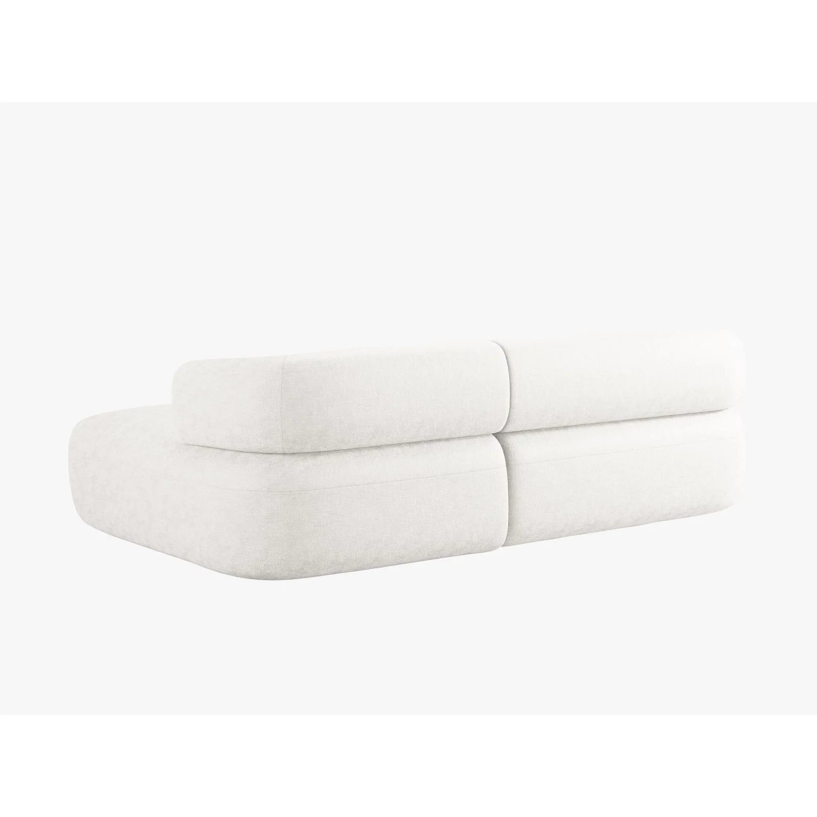 Jenny 5-Sitzer Ecksofa, Rechte Seite, aus Samt, Chenille oder Boucle, 225x145 cm - Image 3
