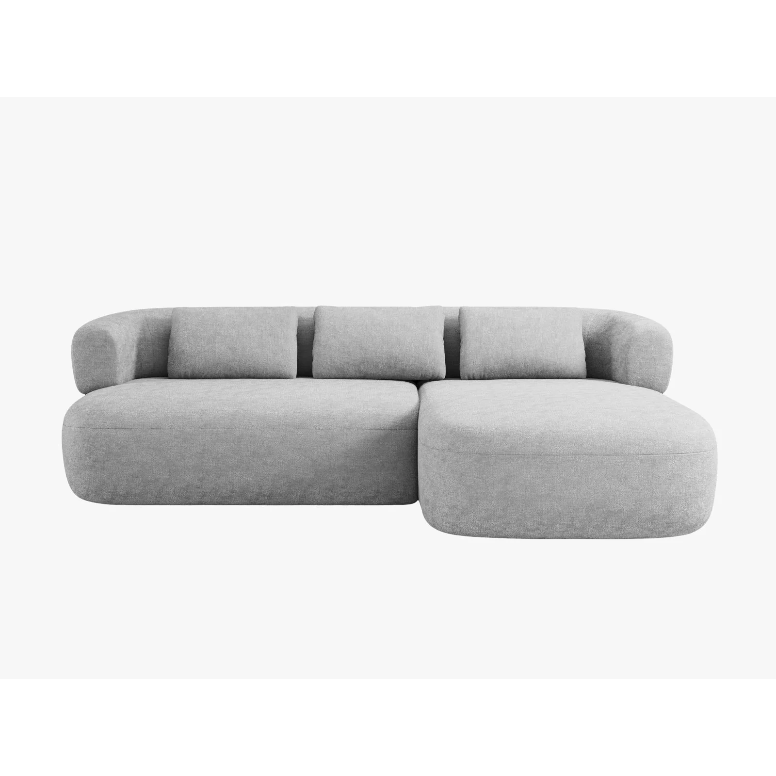 Jenny 5-Sitzer Ecksofa, Rechte Seite, aus Samt, Chenille oder Boucle, 225x145 cm - Image 5