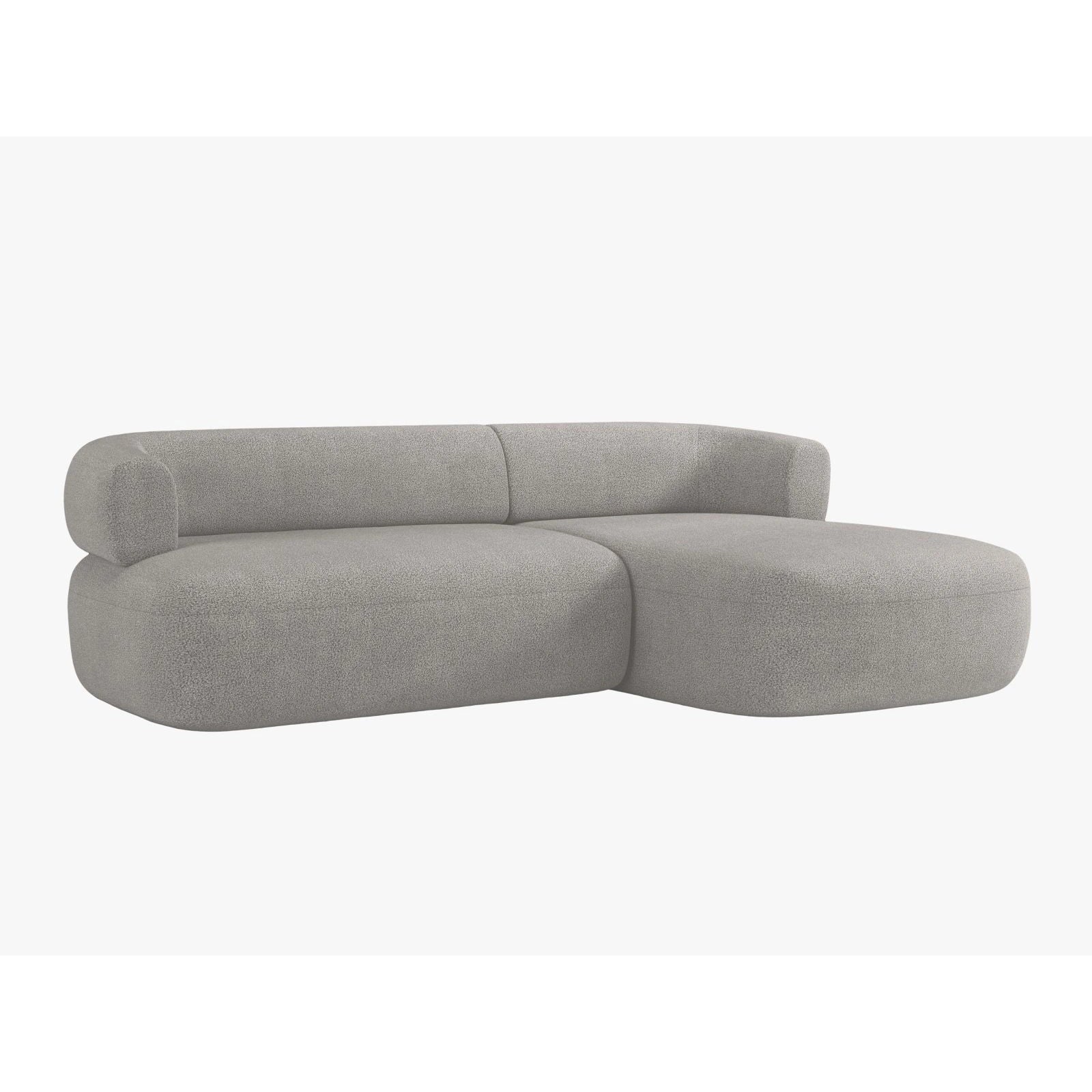 Jenny 5-Sitzer Ecksofa, Rechte Seite, aus Samt, Chenille oder Boucle, 225x145 cm - Image 62