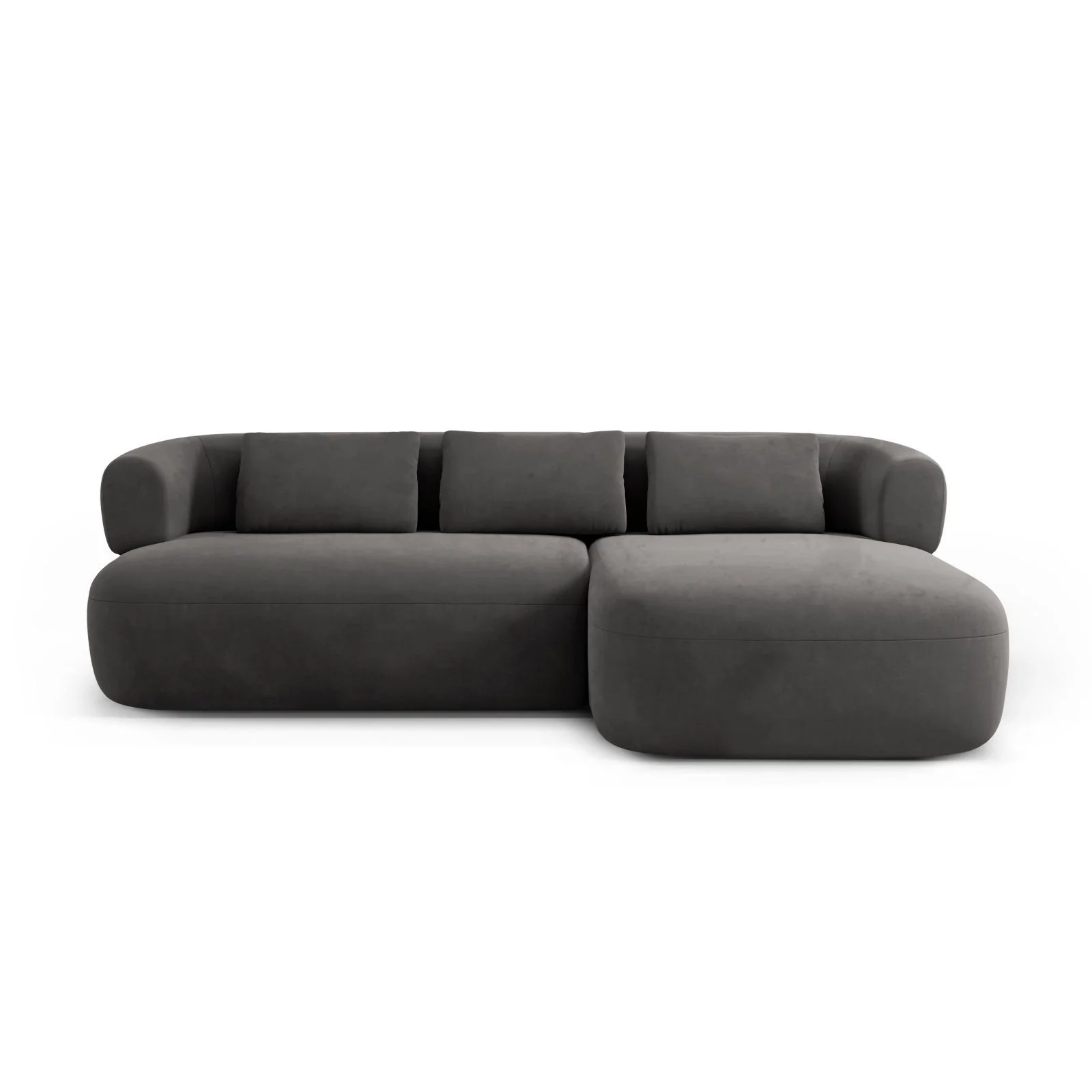 Jenny 5-Sitzer Ecksofa, Rechte Seite, aus Samt, Chenille oder Boucle, 225x145 cm - Image 96