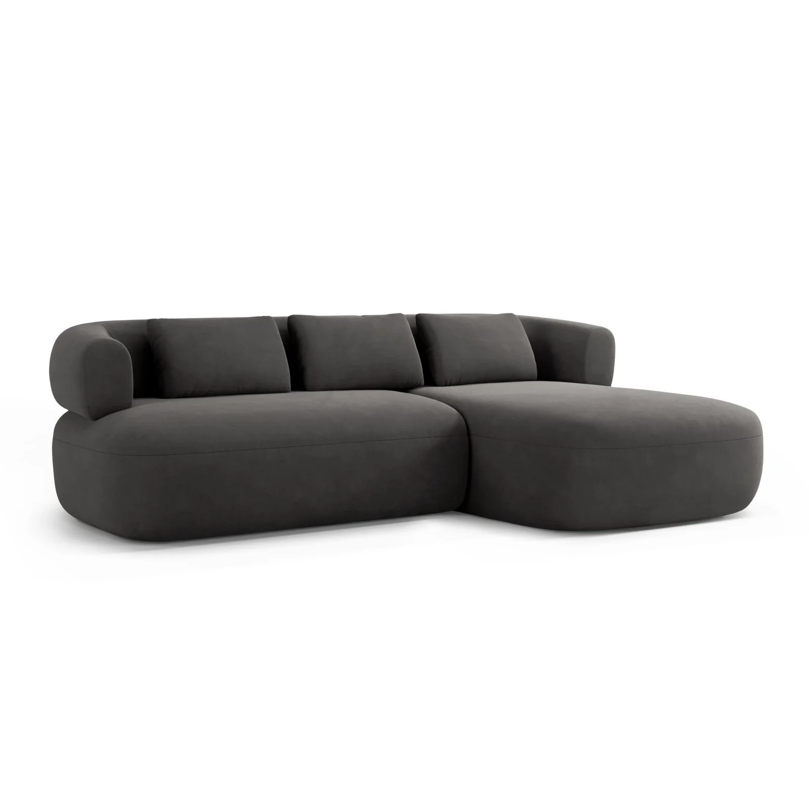 Jenny 5-Sitzer Ecksofa, Rechte Seite, aus Samt, Chenille oder Boucle, 225x145 cm - Image 97