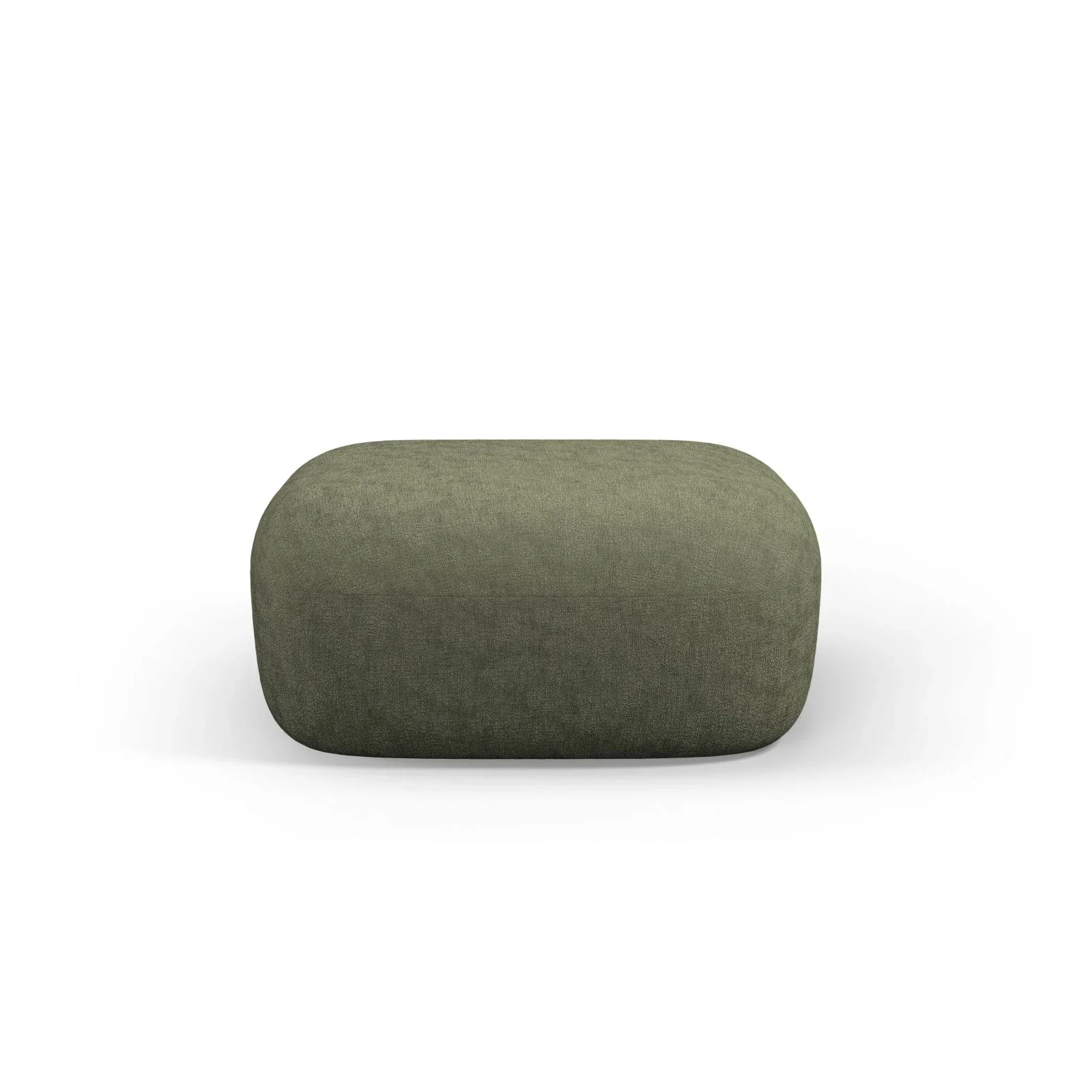 Jenny Pouf mit Bezug aus Samt, Boucle oder Chenille, 90x88 cm - Image 17