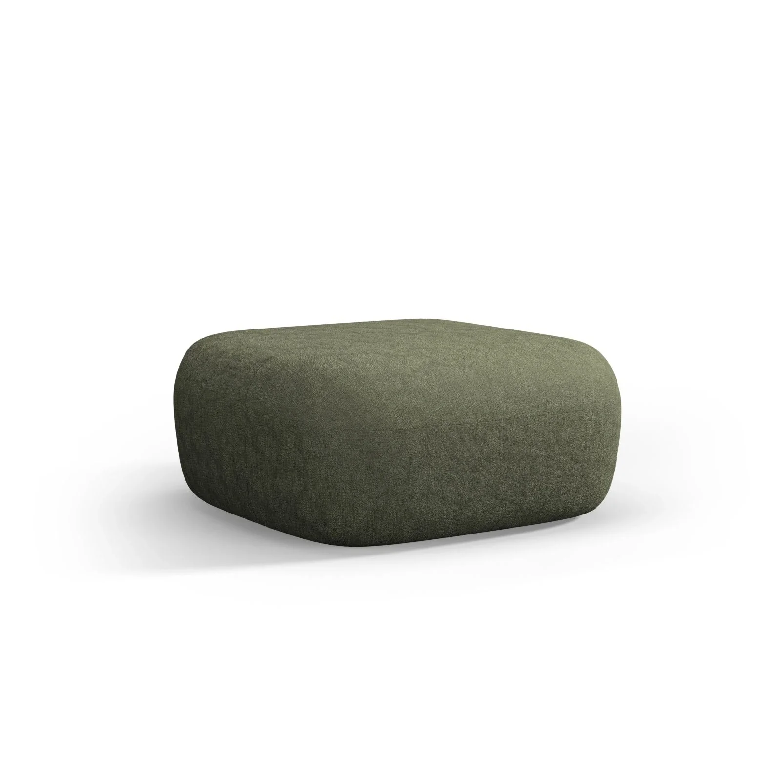 Jenny Pouf mit Bezug aus Samt, Boucle oder Chenille, 90x88 cm - Image 18