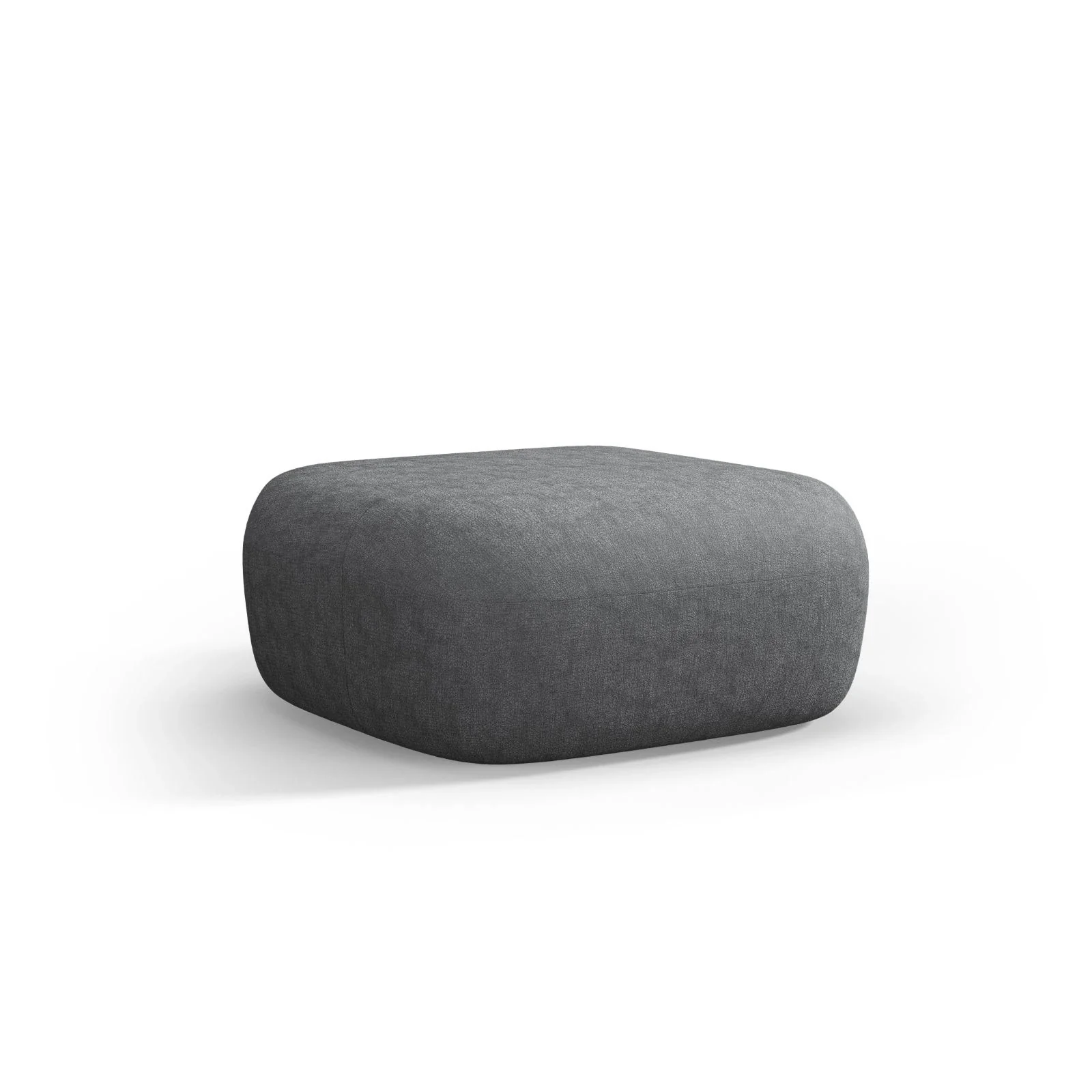 Jenny Pouf mit Bezug aus Samt, Boucle oder Chenille, 90x88 cm - Image 30