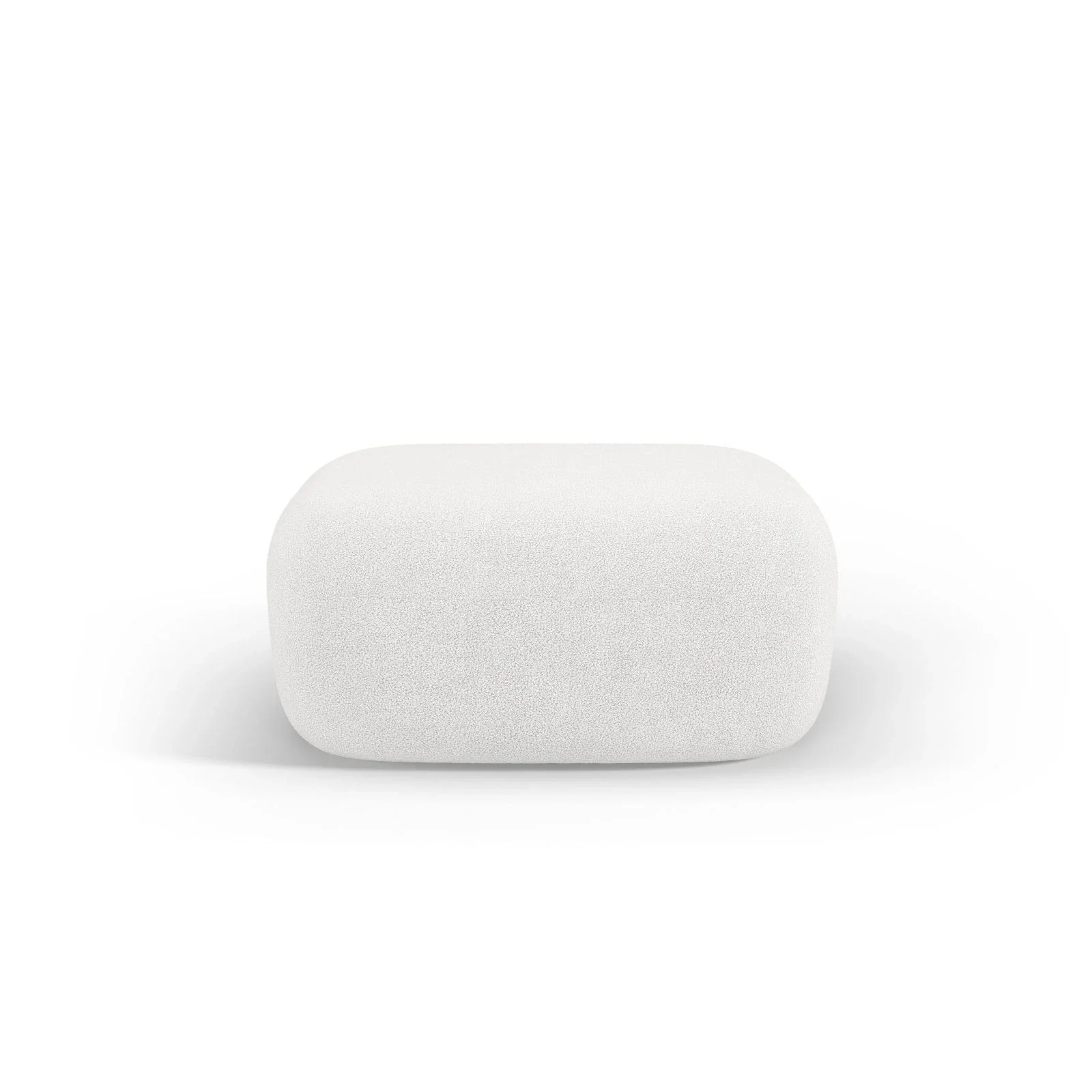 Jenny Pouf mit Bezug aus Samt, Boucle oder Chenille, 90x88 cm - Image 33