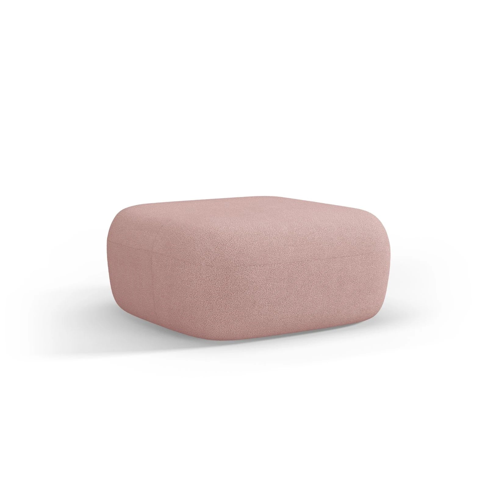 Jenny Pouf mit Bezug aus Samt, Boucle oder Chenille, 90x88 cm - Image 38