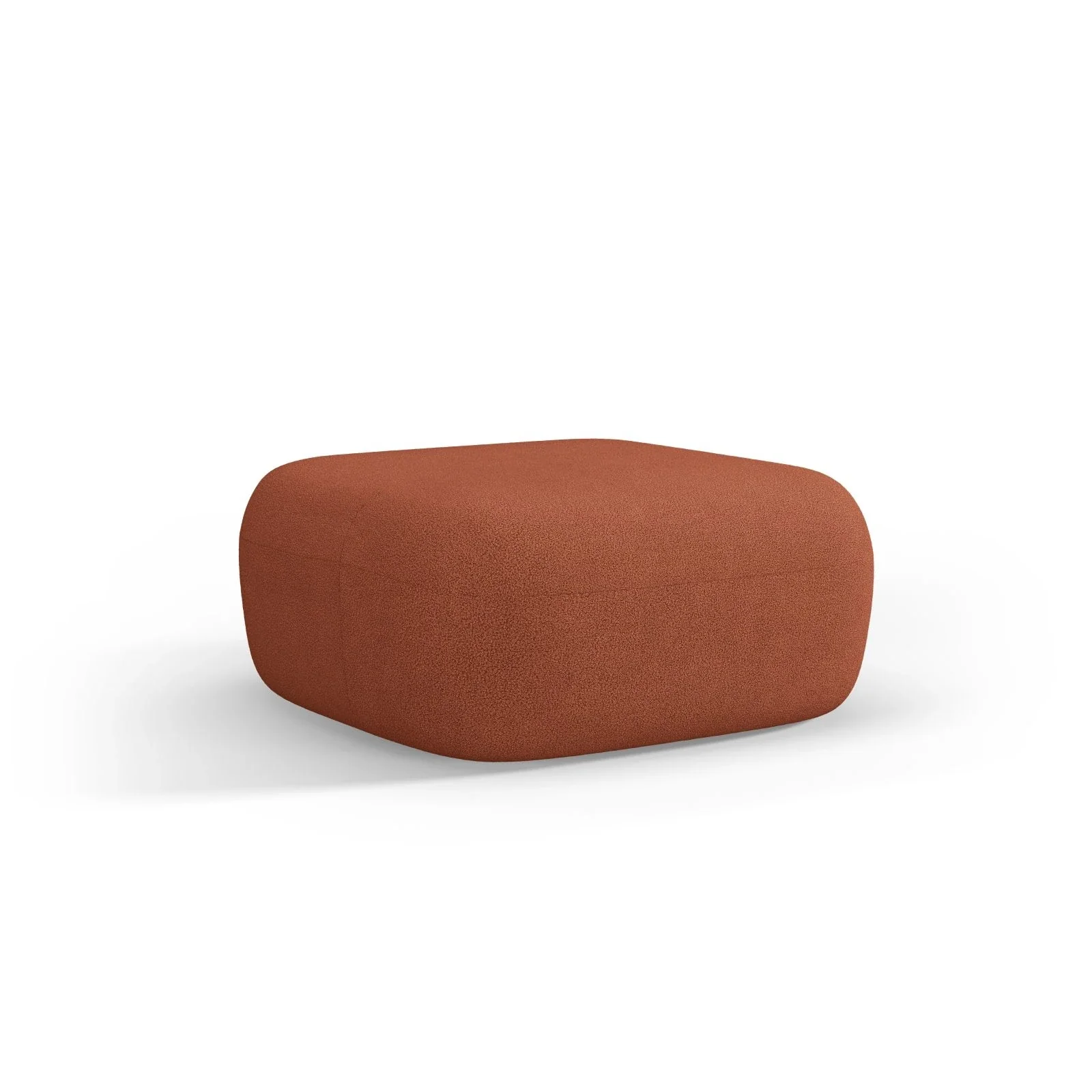 Jenny Pouf mit Bezug aus Samt, Boucle oder Chenille, 90x88 cm - Image 42