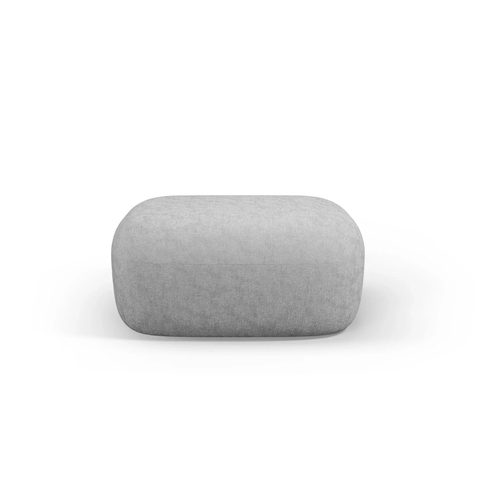 Jenny Pouf mit Bezug aus Samt, Boucle oder Chenille, 90x88 cm - Image 5