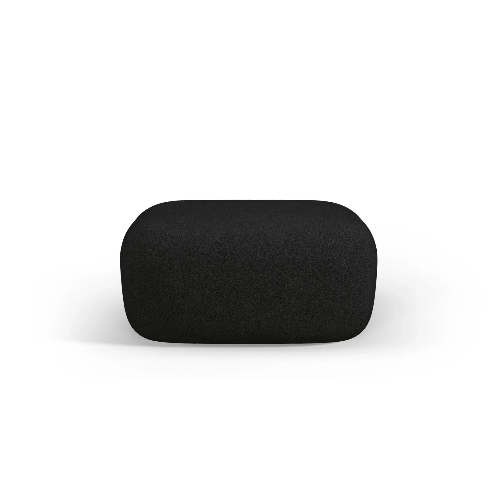Jenny Pouf mit Bezug aus Samt, Boucle oder Chenille, 90x88 cm - Image 65