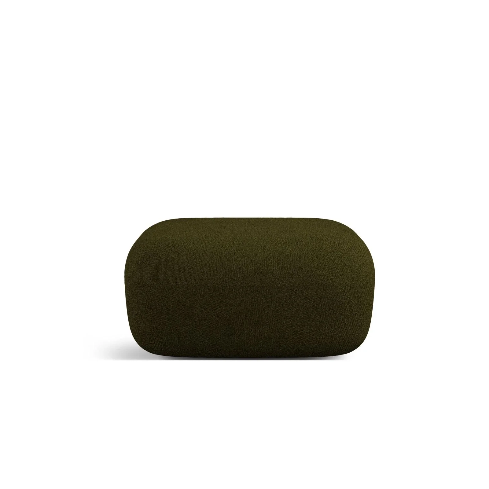 Jenny Pouf mit Bezug aus Samt, Boucle oder Chenille, 90x88 cm - Image 72