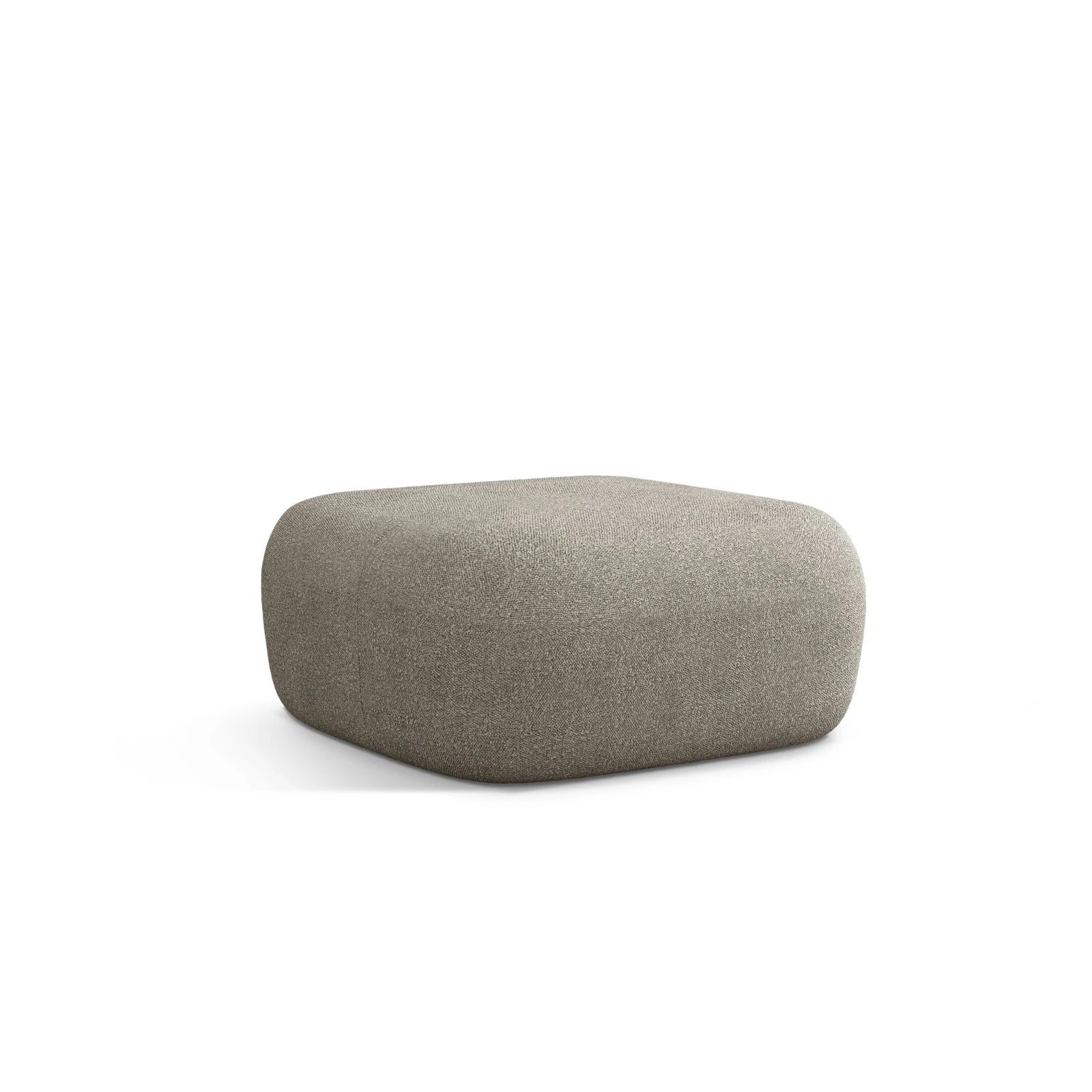 Jenny Pouf mit Bezug aus Samt, Boucle oder Chenille, 90x88 cm - Image 76