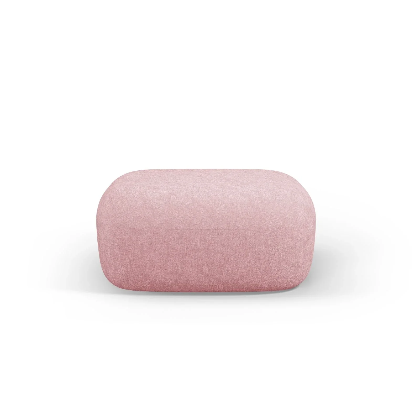 Jenny Pouf mit Bezug aus Samt, Boucle oder Chenille, 90x88 cm - Image 9