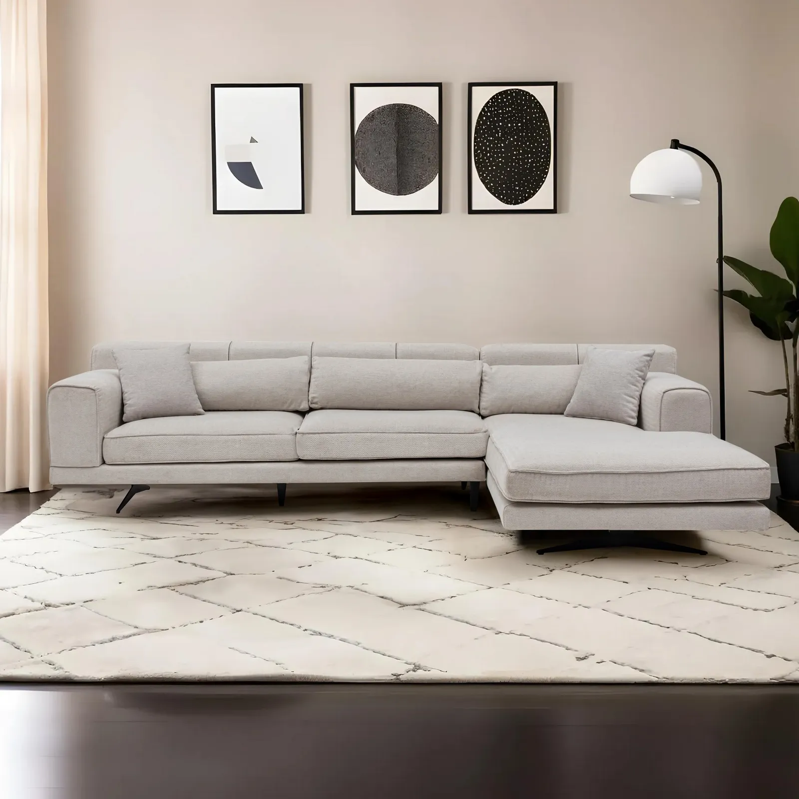 Jivago Ecksofa, Rechte Seite, 308x198 cm - Image 17