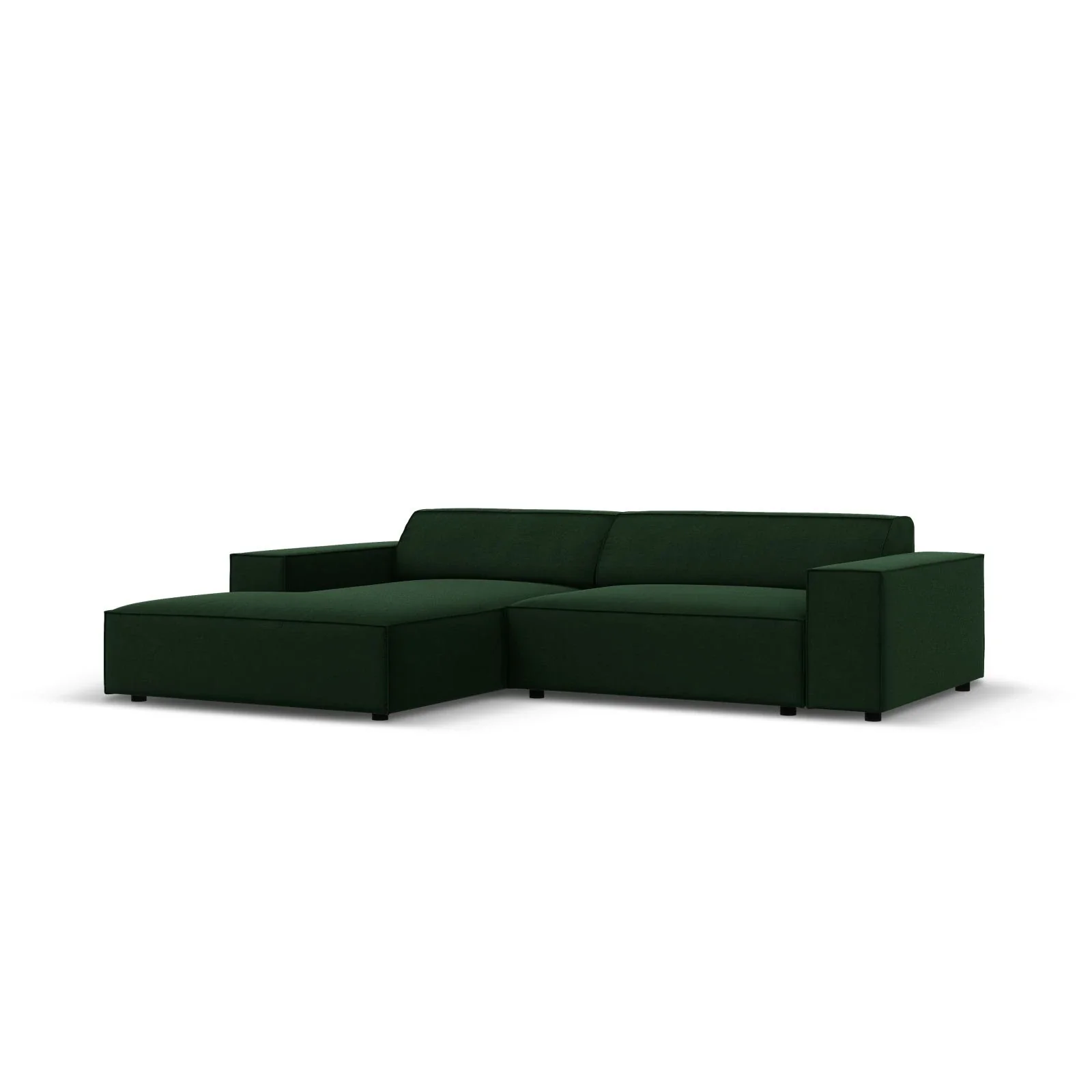 Jodie 3-Sitzer Ecksofa, Linke Seite, aus Samt oder Strukturstoff, 224x166 cm - Image 12