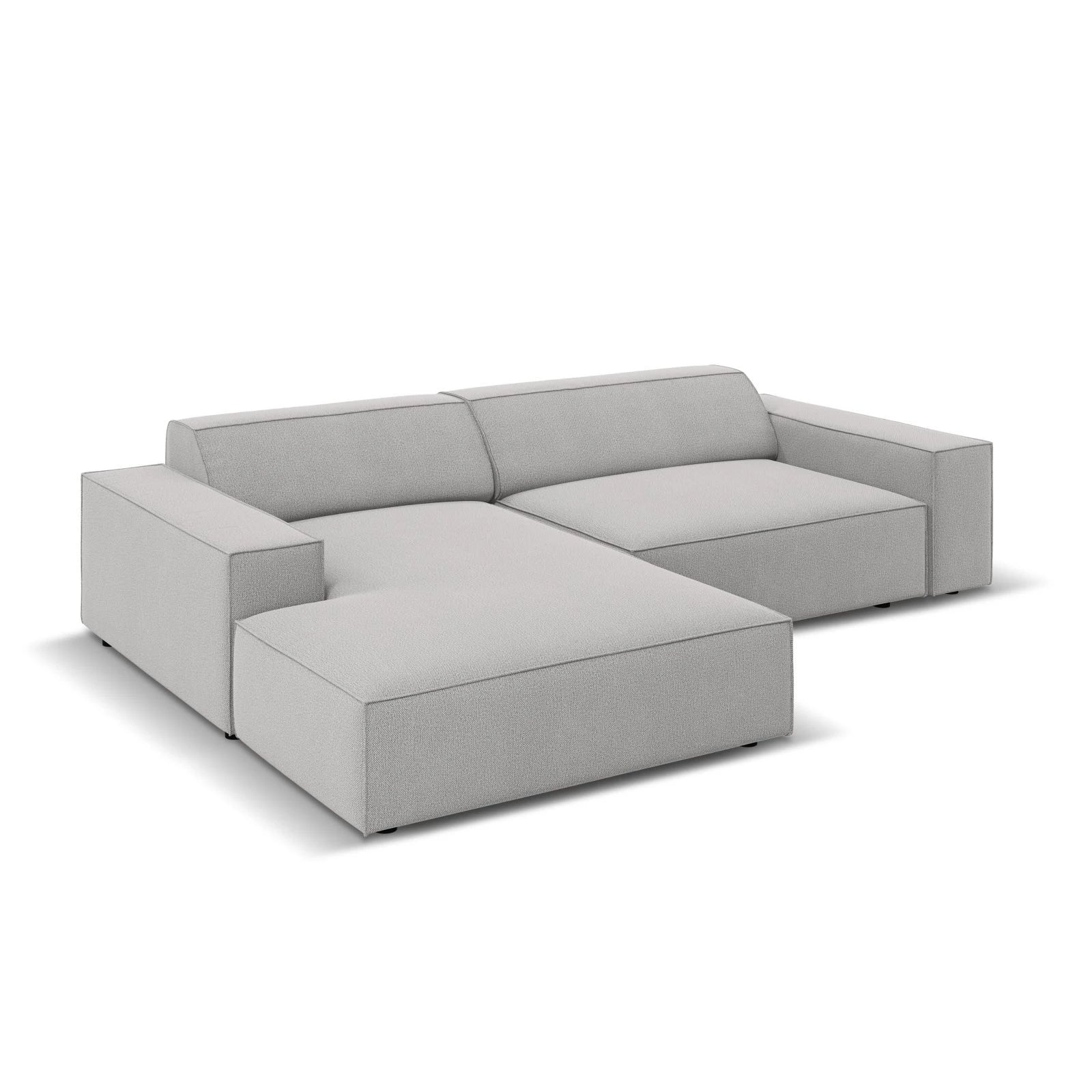 Jodie 3-Sitzer Ecksofa, Linke Seite, aus Samt oder Strukturstoff, 224x166 cm - Image 58