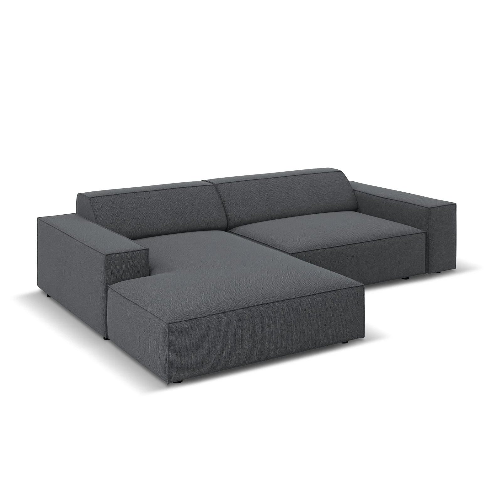 Jodie 3-Sitzer Ecksofa, Linke Seite, aus Samt oder Strukturstoff, 224x166 cm - Image 63
