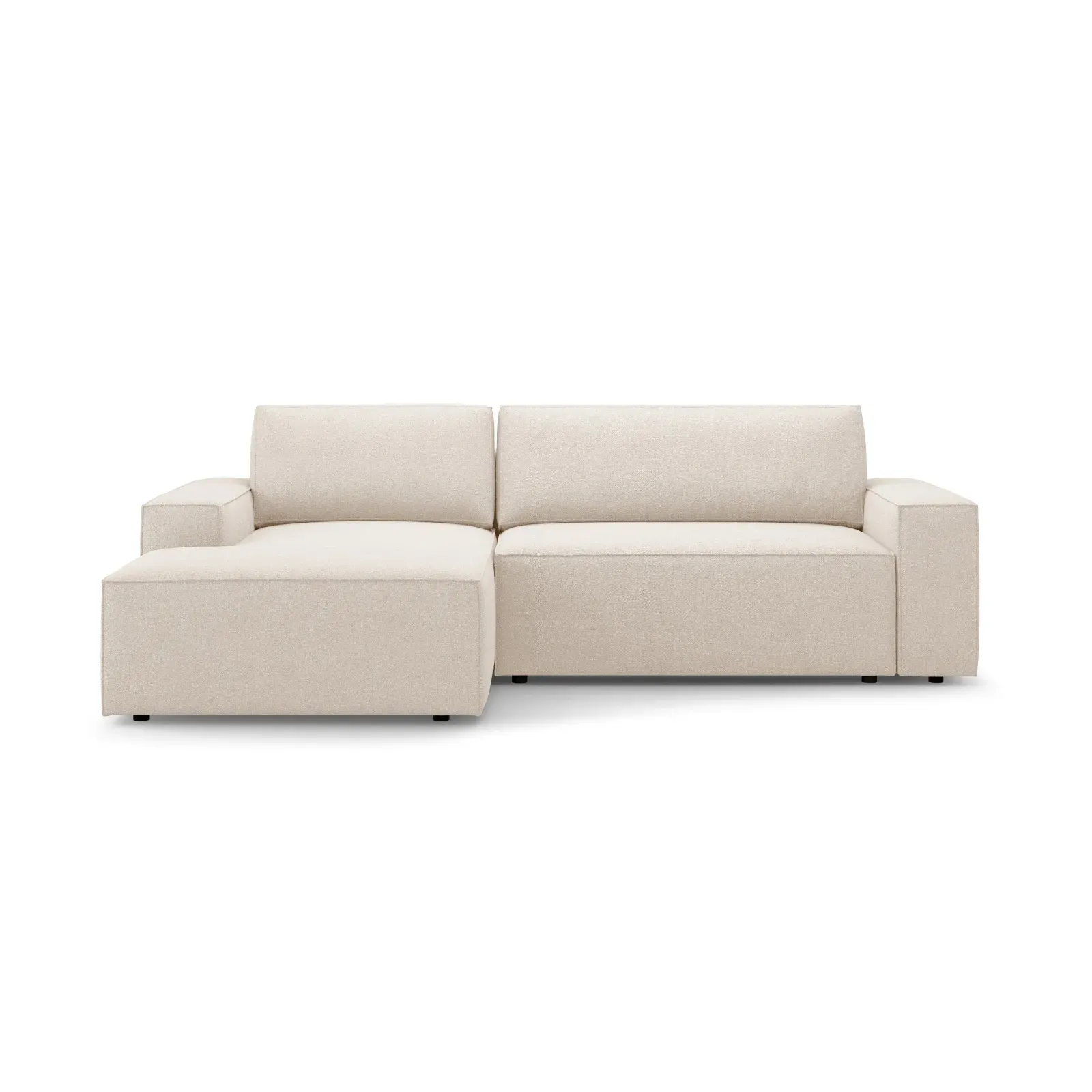 Jodie 3-Sitzer Ecksofa Links mit Schlaffunktion und Bettkasten mit Bezug aus Samt, Strukturstoff oder Boucle, 246x151 cm - Image 10