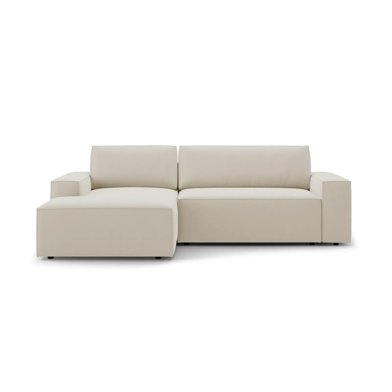 Jodie 3-Sitzer Ecksofa Links mit Schlaffunktion und Bettkasten mit Bezug aus Samt, Strukturstoff oder Boucle, 246x151 cm - Image 118
