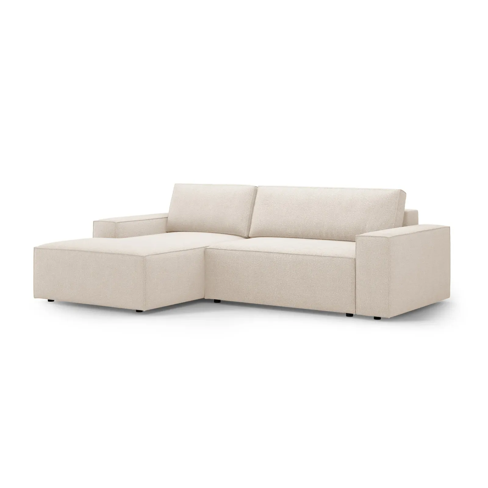 Jodie 3-Sitzer Ecksofa Links mit Schlaffunktion und Bettkasten mit Bezug aus Samt, Strukturstoff oder Boucle, 246x151 cm - Image 12