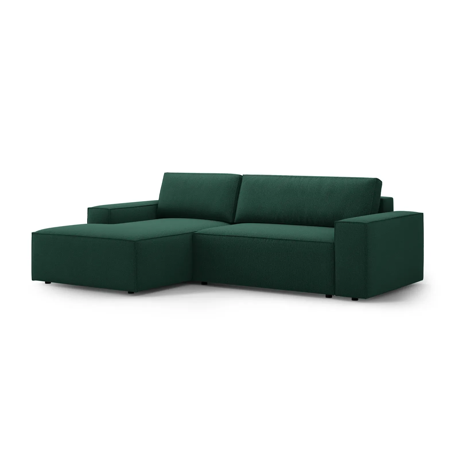 Jodie 3-Sitzer Ecksofa Links mit Schlaffunktion und Bettkasten mit Bezug aus Samt, Strukturstoff oder Boucle, 246x151 cm - Image 139