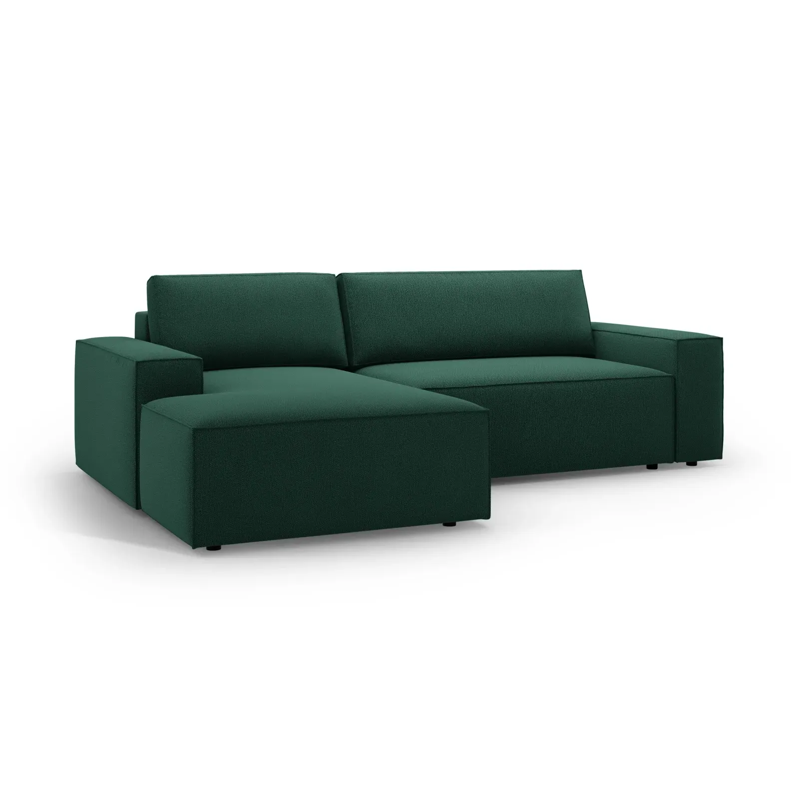 Jodie 3-Sitzer Ecksofa Links mit Schlaffunktion und Bettkasten mit Bezug aus Samt, Strukturstoff oder Boucle, 246x151 cm - Image 140
