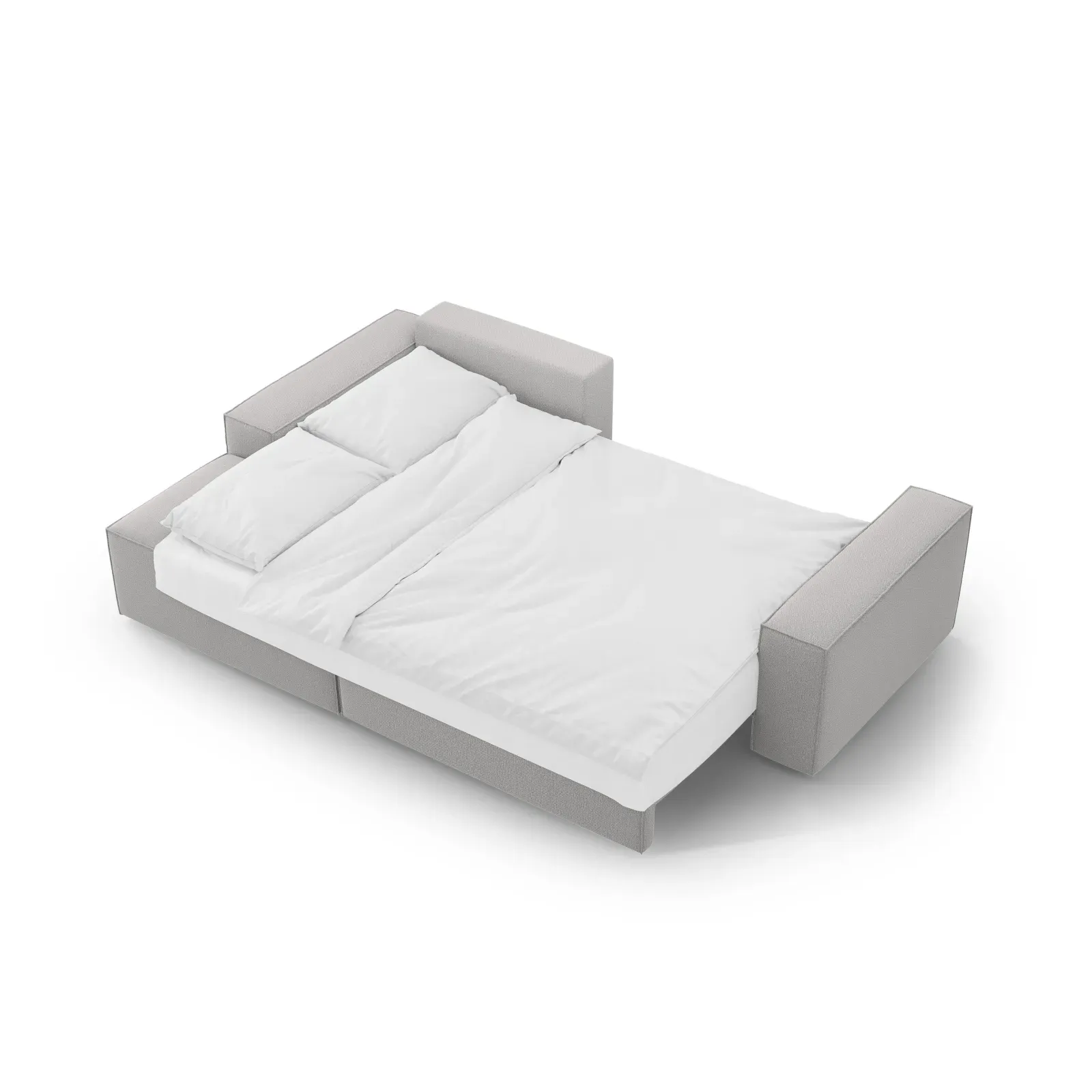 Jodie 3-Sitzer Ecksofa Links mit Schlaffunktion und Bettkasten mit Bezug aus Samt, Strukturstoff oder Boucle, 246x151 cm - Image 161
