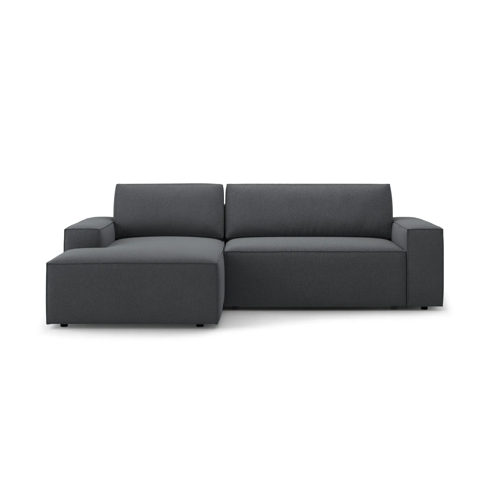 Jodie 3-Sitzer Ecksofa Links mit Schlaffunktion und Bettkasten mit Bezug aus Samt, Strukturstoff oder Boucle, 246x151 cm - Image 164