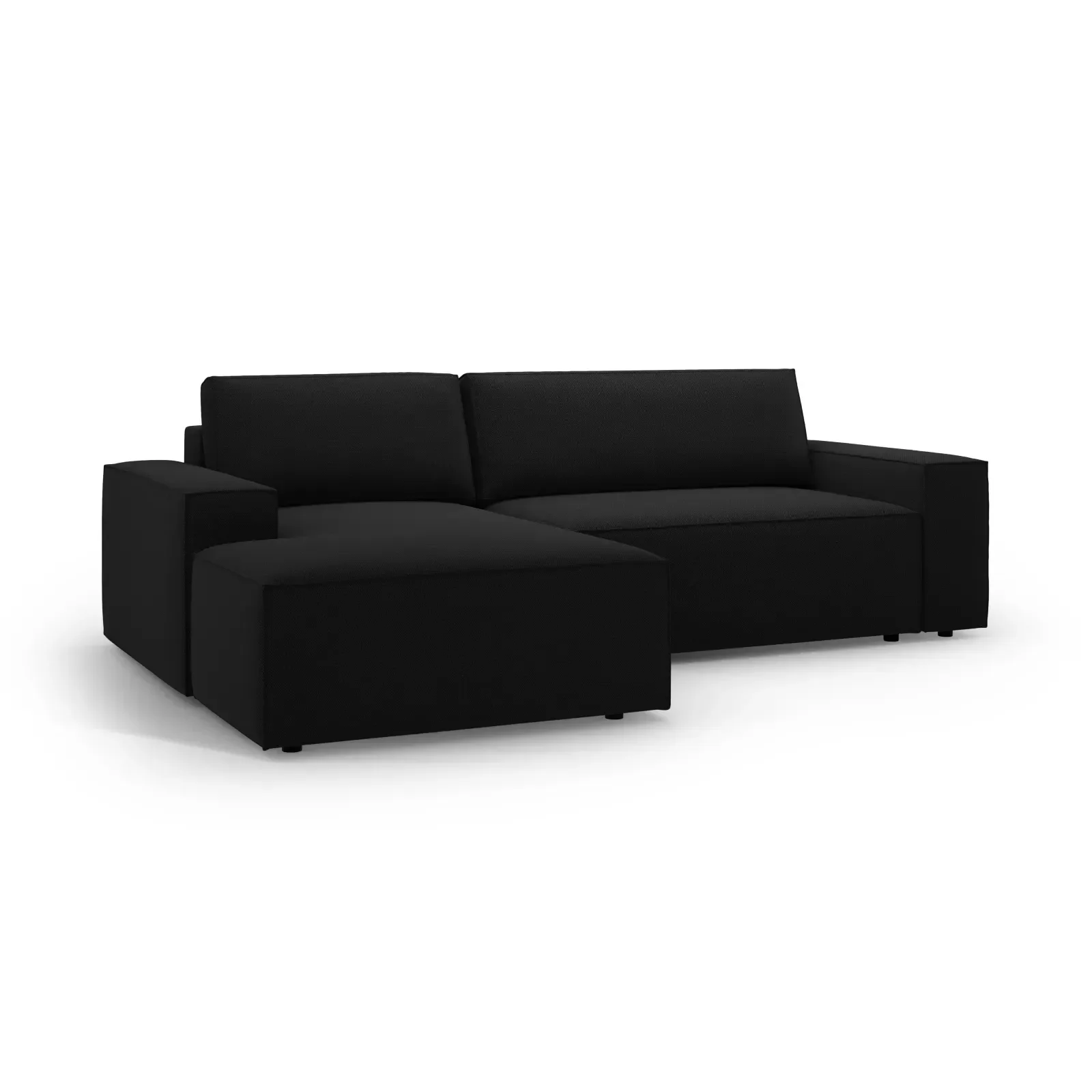 Jodie 3-Sitzer Ecksofa Links mit Schlaffunktion und Bettkasten mit Bezug aus Samt, Strukturstoff oder Boucle, 246x151 cm - Image 176
