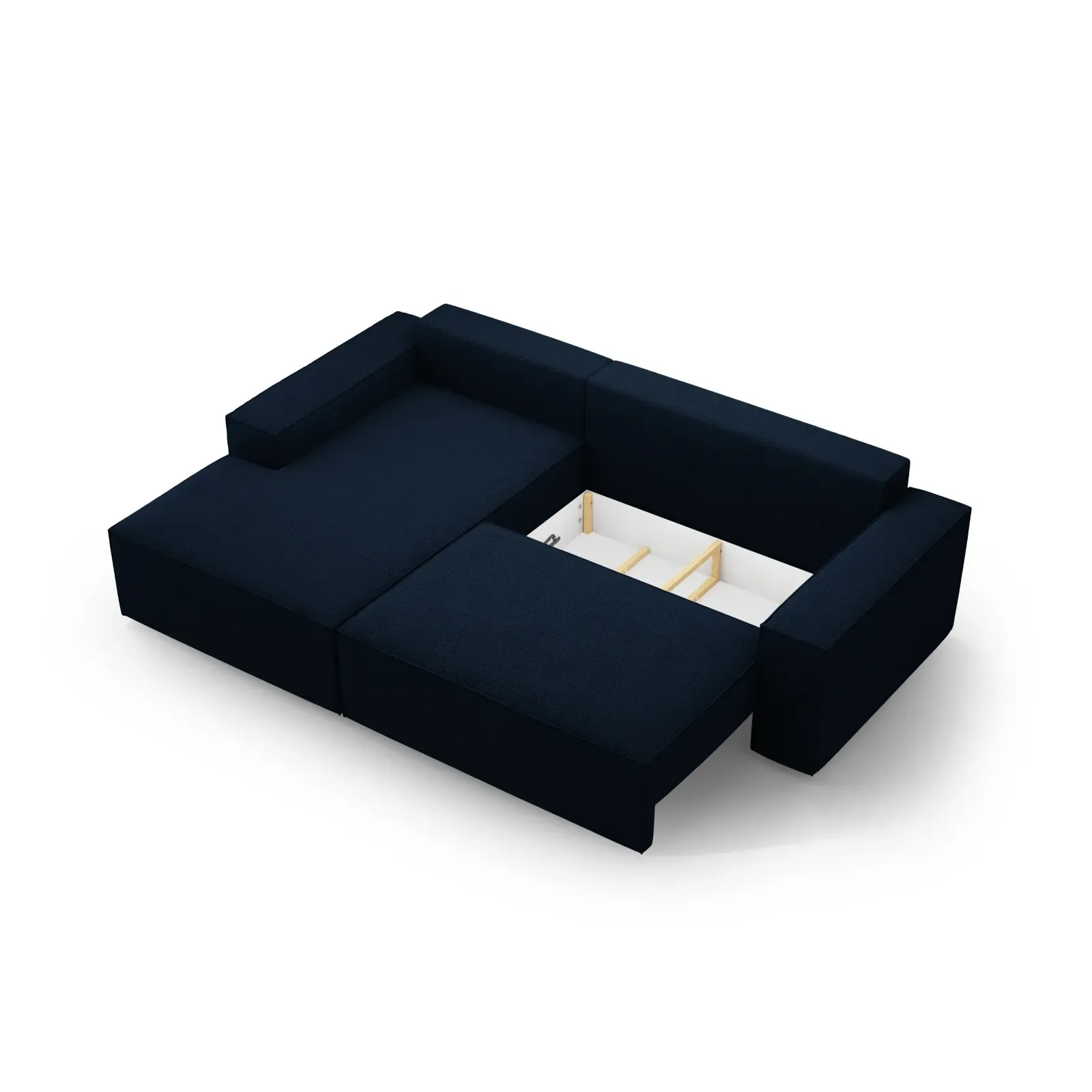 Jodie 3-Sitzer Ecksofa Links mit Schlaffunktion und Bettkasten mit Bezug aus Samt, Strukturstoff oder Boucle, 246x151 cm - Image 42
