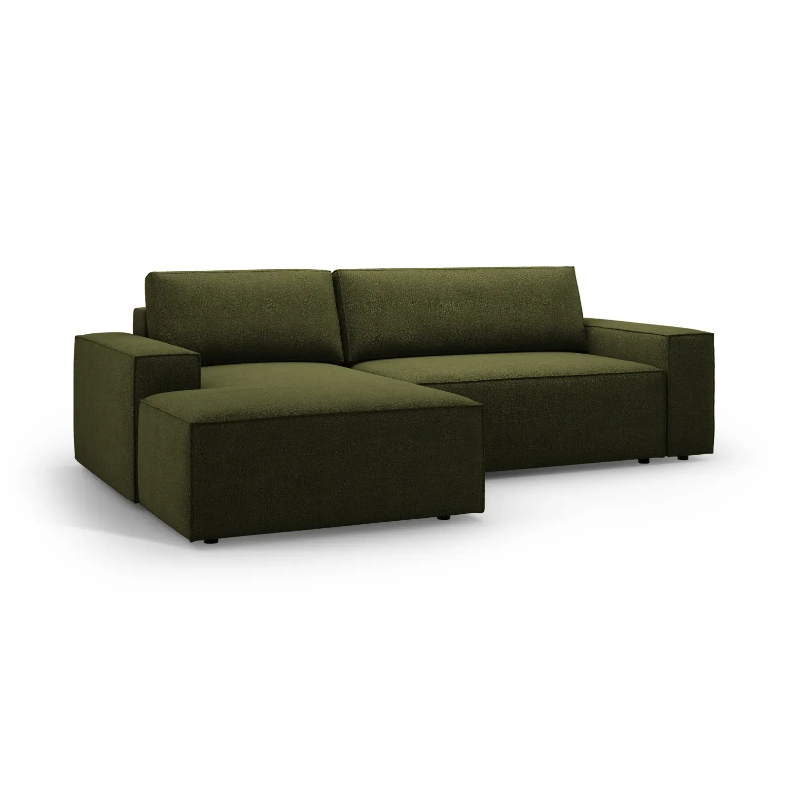 Jodie 3-Sitzer Ecksofa Links mit Schlaffunktion und Bettkasten mit Bezug aus Samt, Strukturstoff oder Boucle, 246x151 cm - Image 49