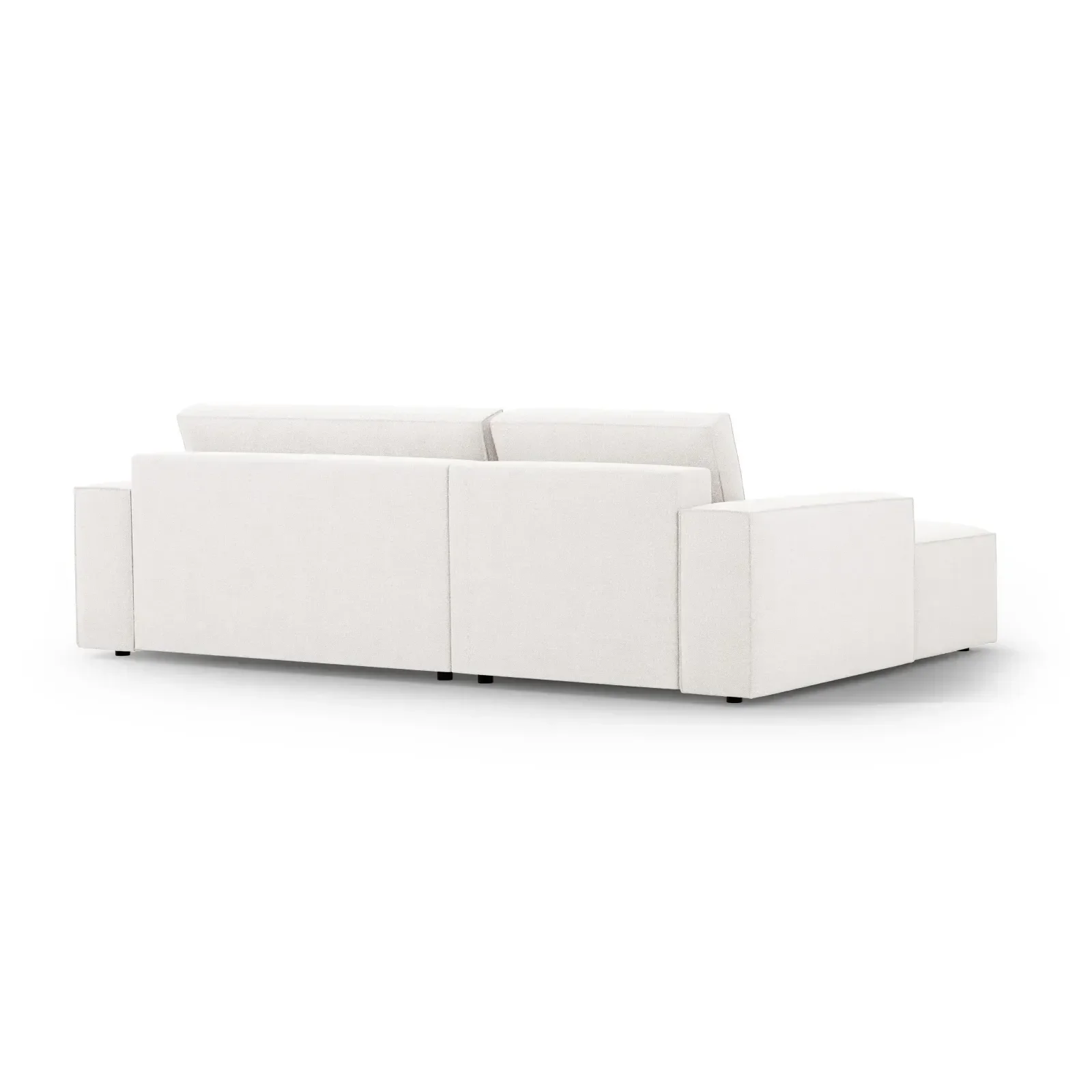 Jodie 3-Sitzer Ecksofa Links mit Schlaffunktion und Bettkasten mit Bezug aus Samt, Strukturstoff oder Boucle, 246x151 cm - Image 5