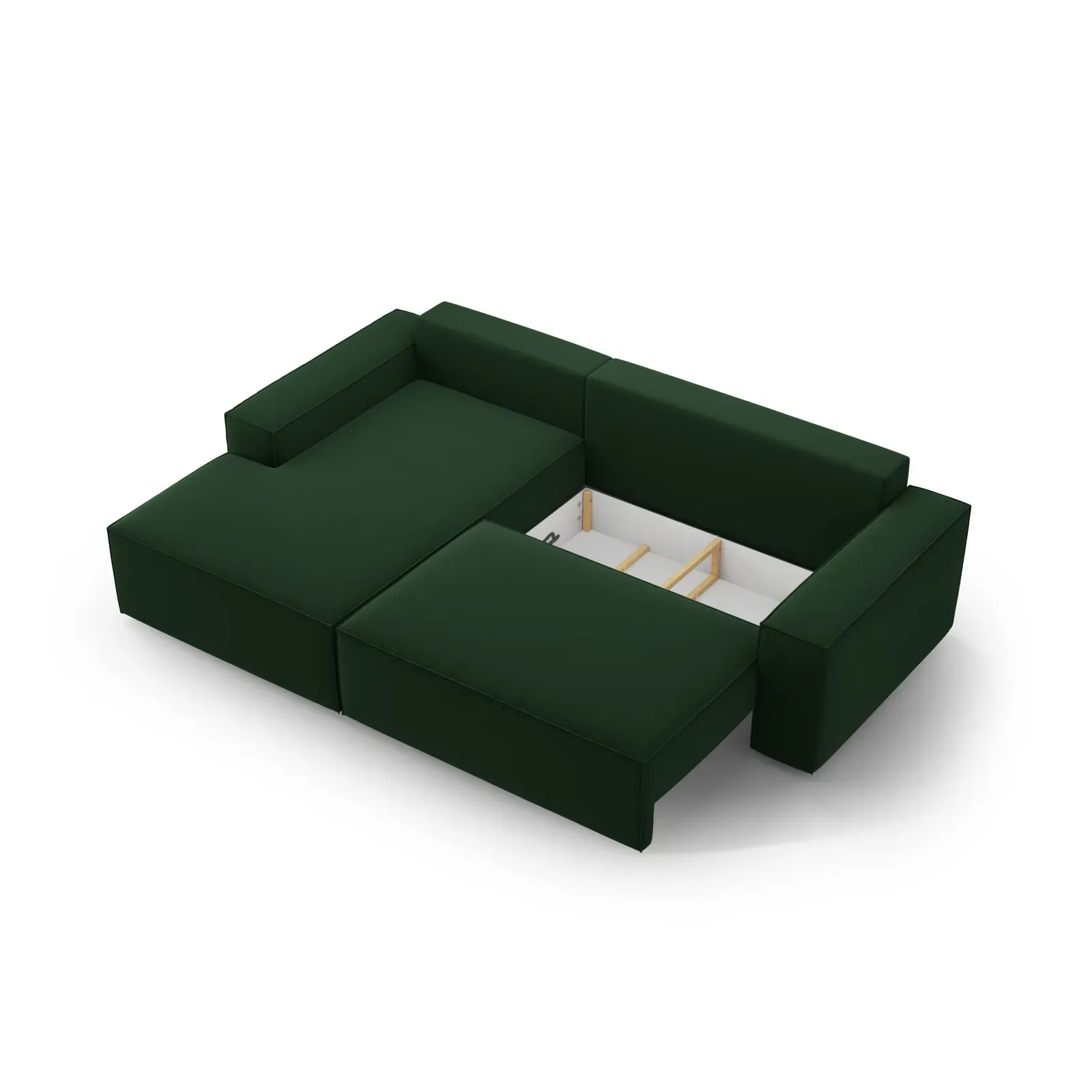 Jodie 3-Sitzer Ecksofa Links mit Schlaffunktion und Bettkasten mit Bezug aus Samt, Strukturstoff oder Boucle, 246x151 cm - Image 78