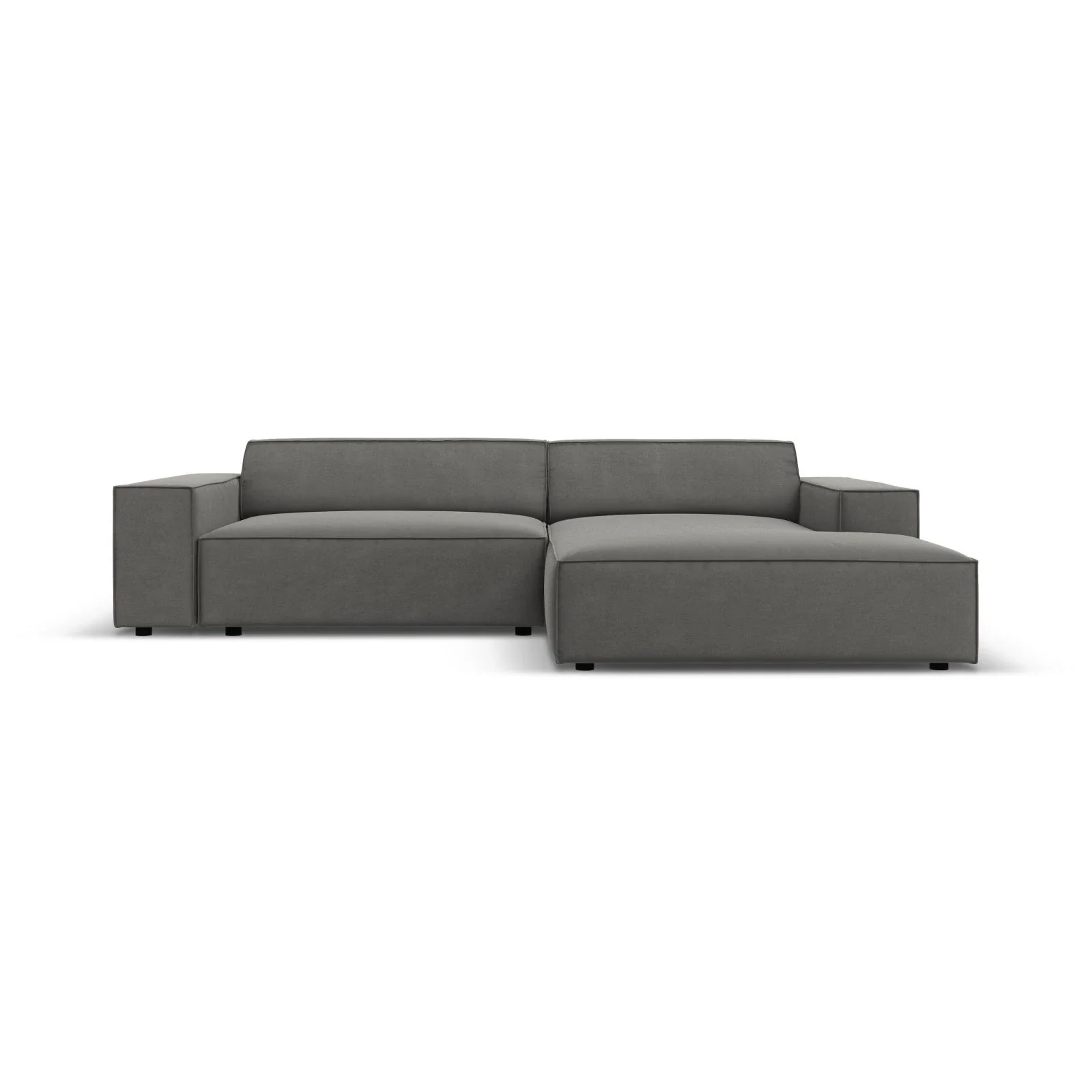 Jodie 3-Sitzer Ecksofa, Rechte Seite, aus Samt oder Strukturstoff, 224x166 cm - Image 21