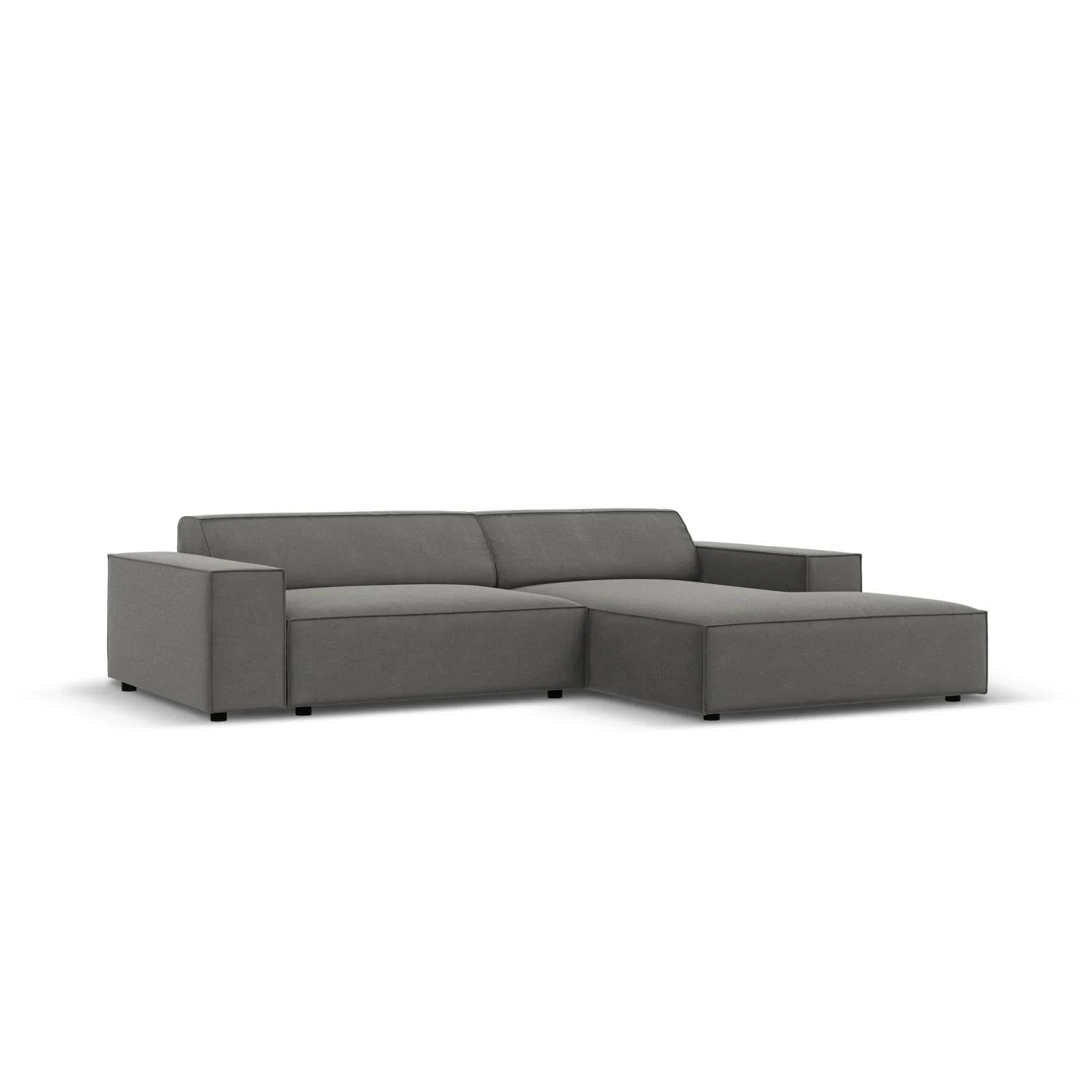 Jodie 3-Sitzer Ecksofa, Rechte Seite, aus Samt oder Strukturstoff, 224x166 cm - Image 22