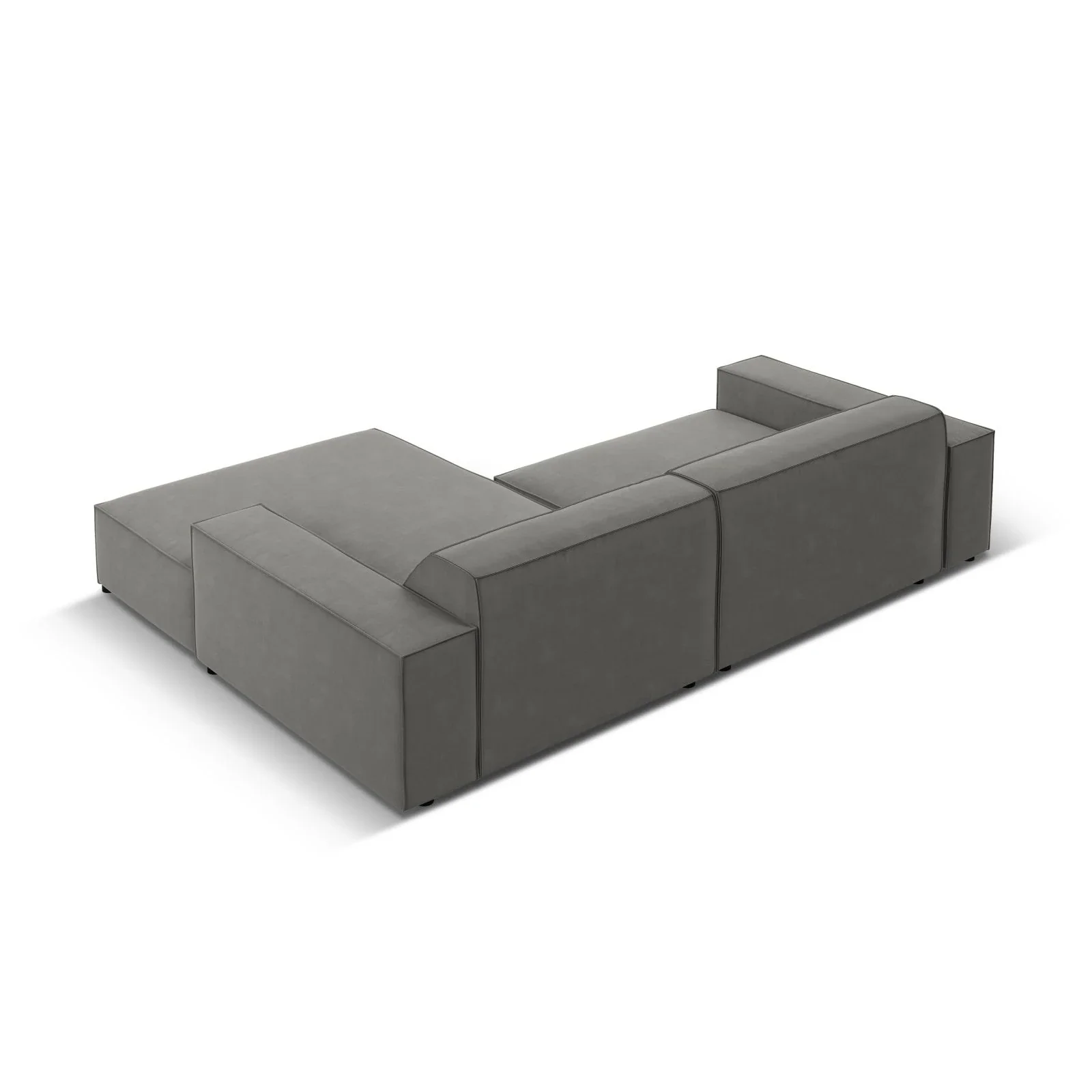 Jodie 3-Sitzer Ecksofa, Rechte Seite, aus Samt oder Strukturstoff, 224x166 cm - Image 24