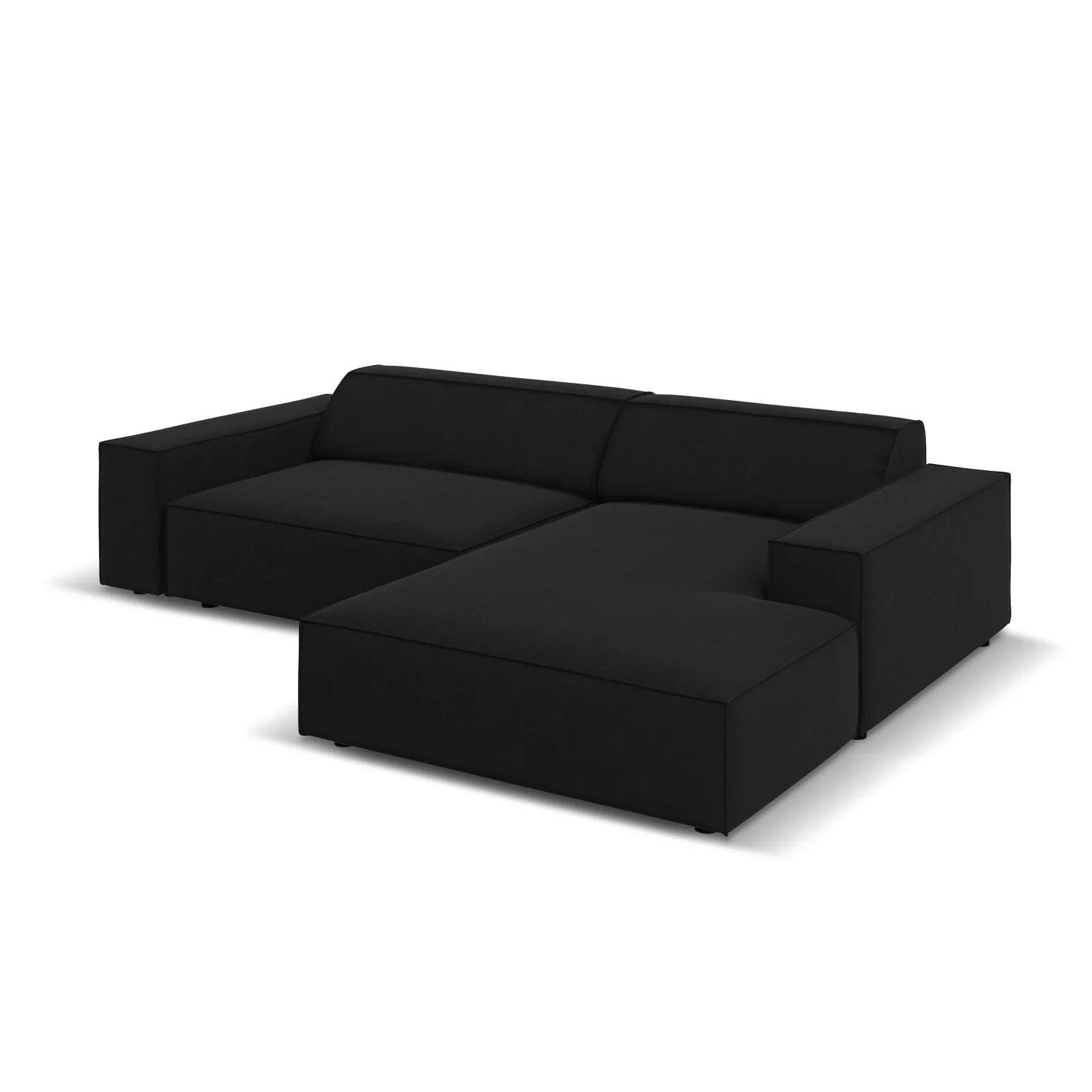 Jodie 3-Sitzer Ecksofa, Rechte Seite, aus Samt oder Strukturstoff, 224x166 cm - Image 33