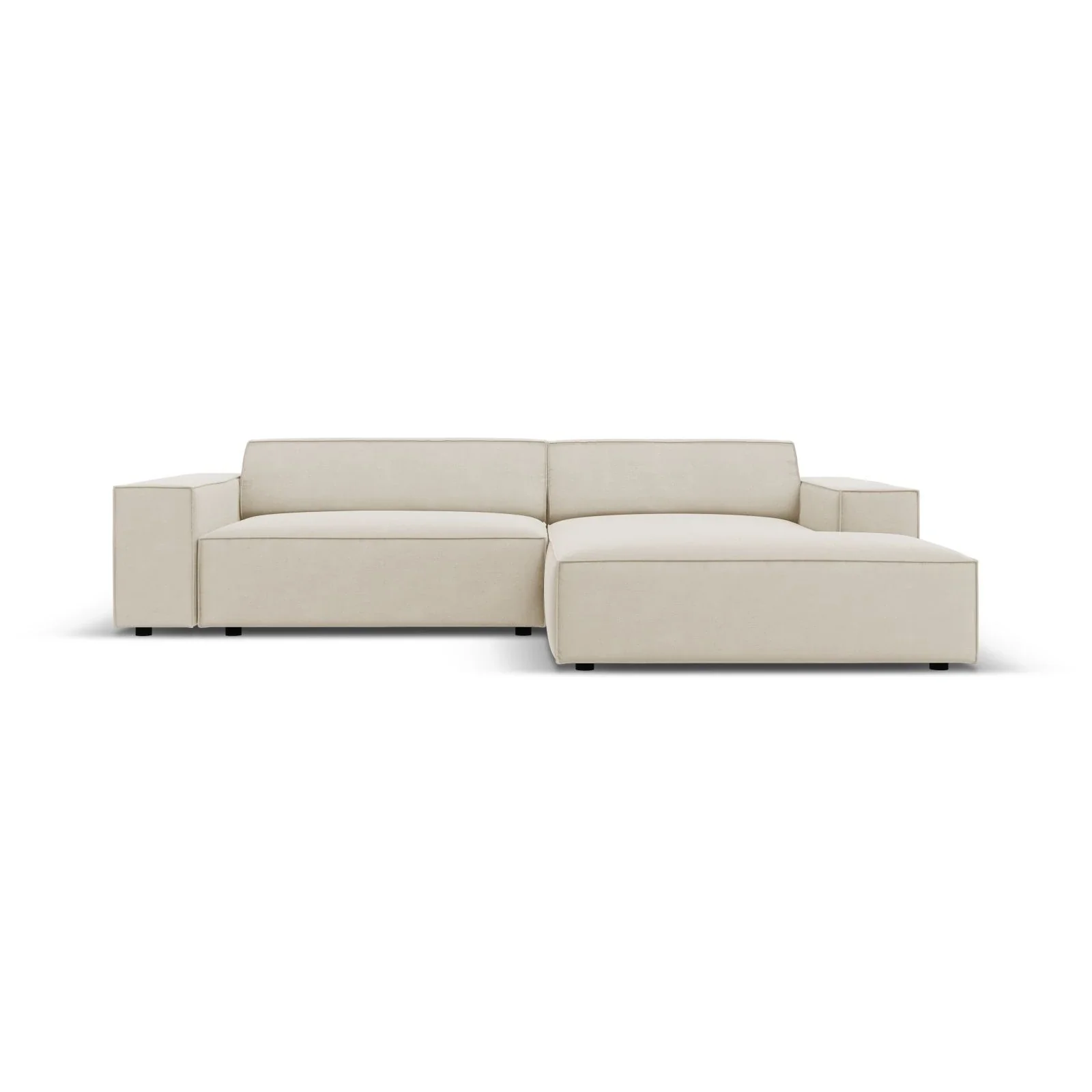 Jodie 3-Sitzer Ecksofa, Rechte Seite, aus Samt oder Strukturstoff, 224x166 cm - Image 36