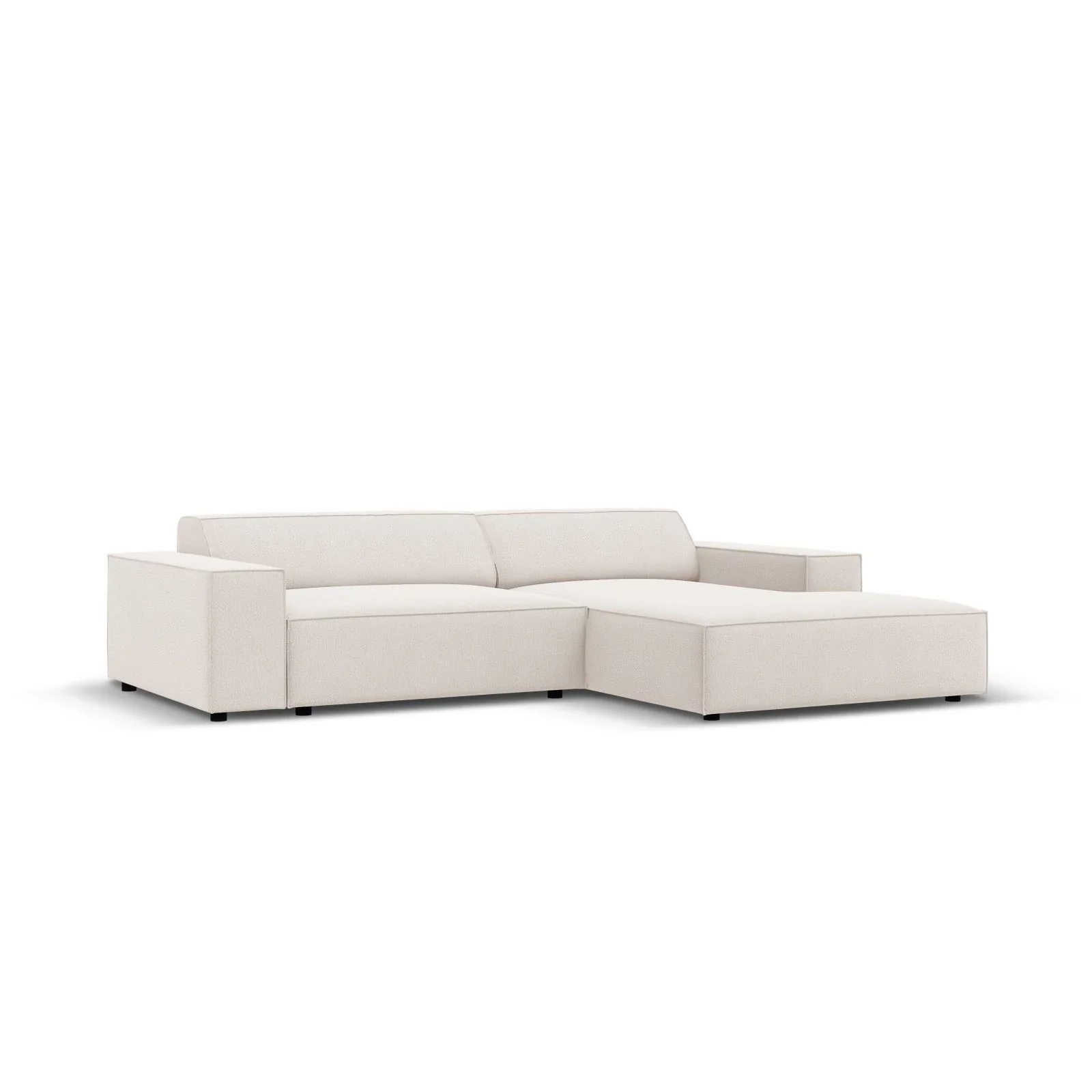 Jodie 3-Sitzer Ecksofa, Rechte Seite, aus Samt oder Strukturstoff, 224x166 cm - Image 43