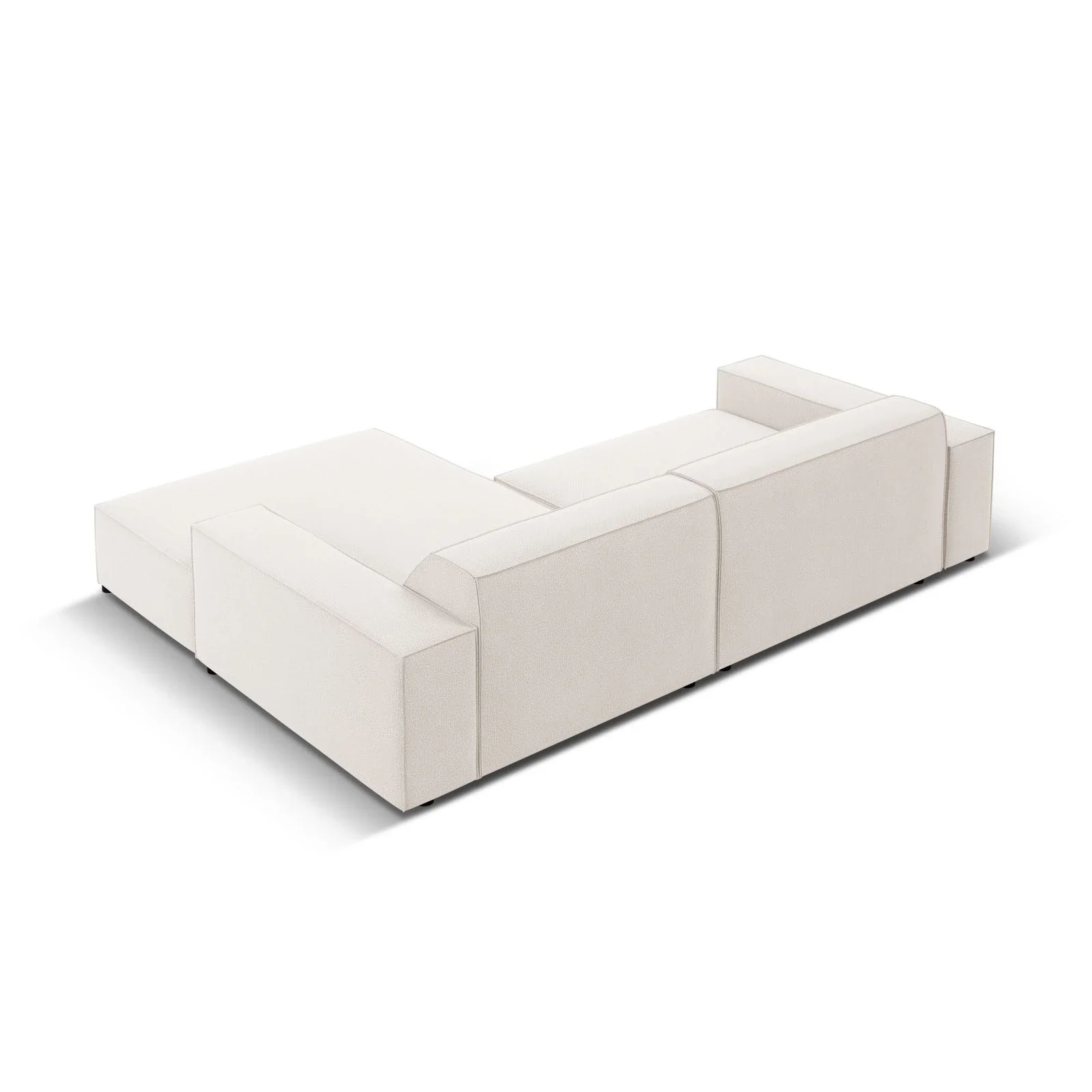 Jodie 3-Sitzer Ecksofa, Rechte Seite, aus Samt oder Strukturstoff, 224x166 cm - Image 45