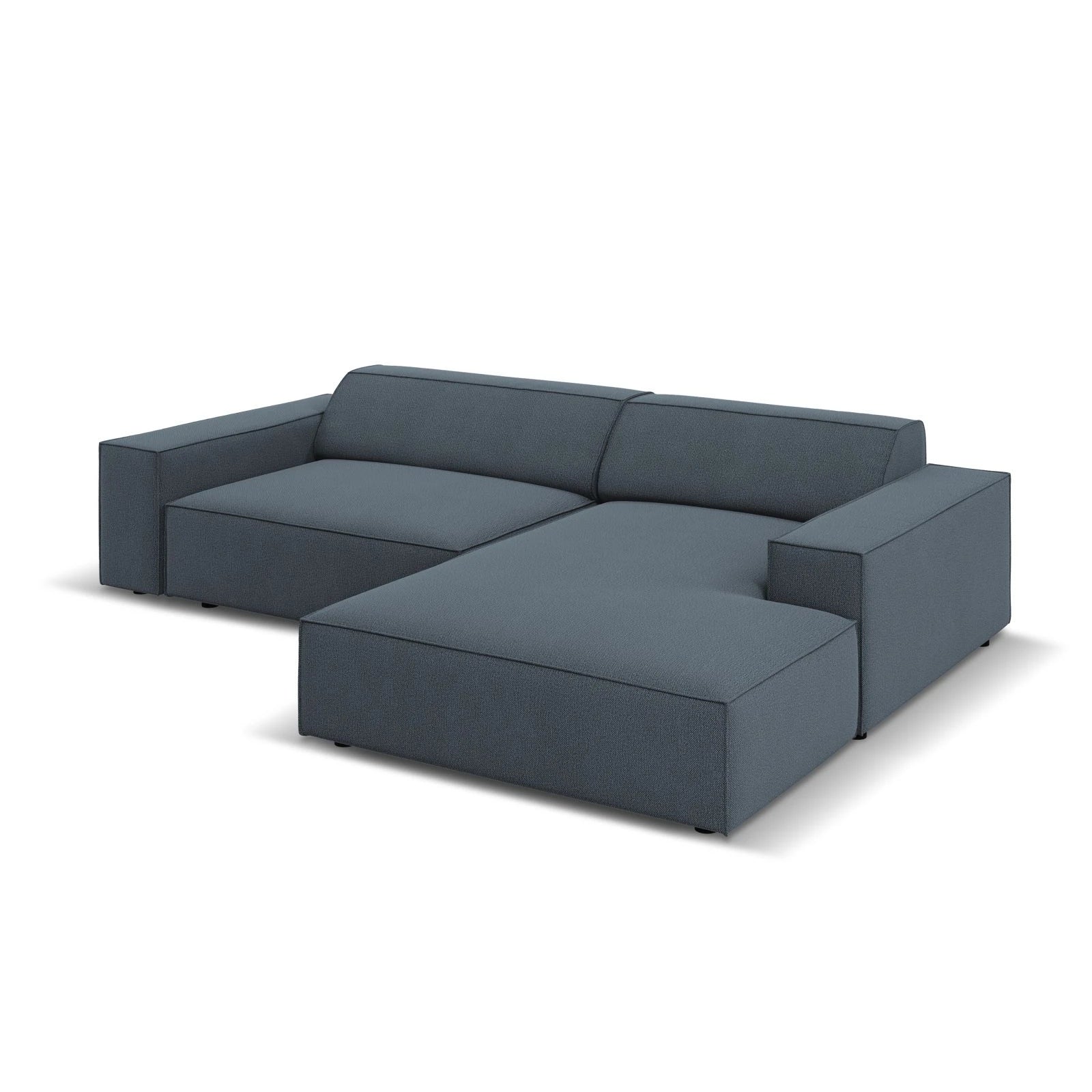 Jodie 3-Sitzer Ecksofa, Rechte Seite, aus Samt oder Strukturstoff, 224x166 cm - Image 54