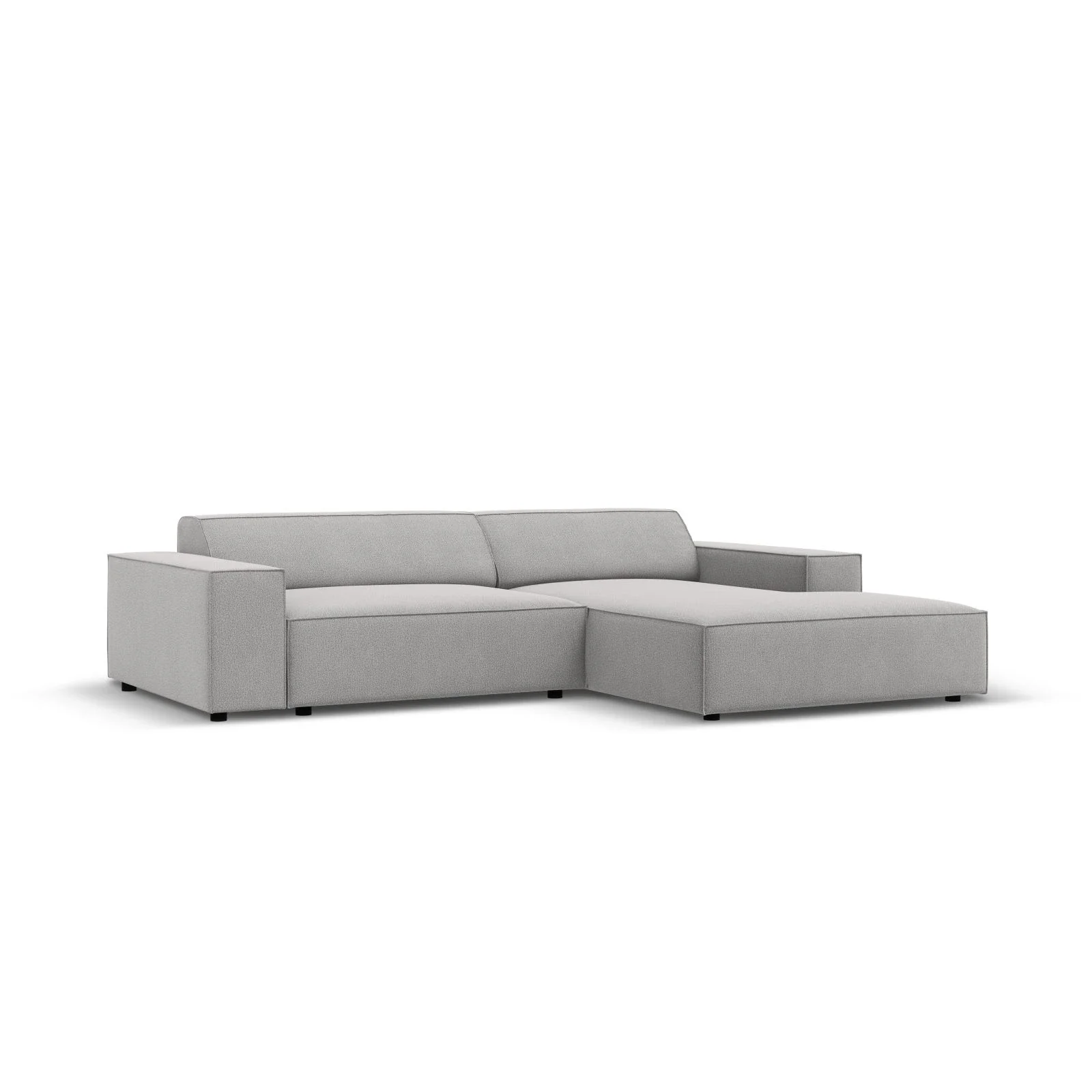 Jodie 3-Sitzer Ecksofa, Rechte Seite, aus Samt oder Strukturstoff, 224x166 cm - Image 58