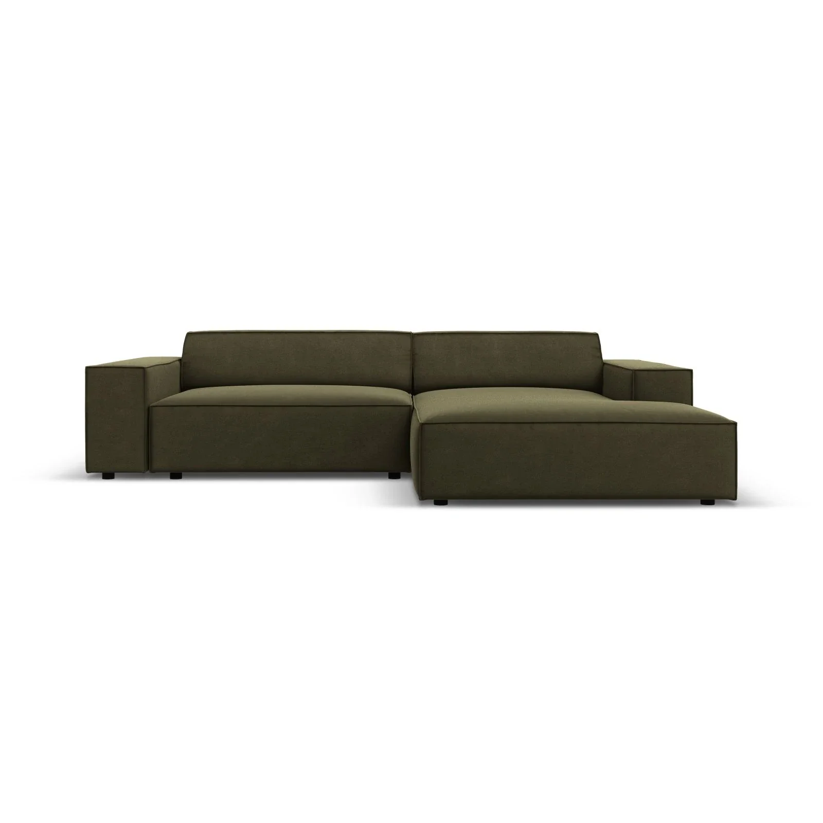 Jodie 3-Sitzer Ecksofa, Rechte Seite, aus Samt oder Strukturstoff, 224x166 cm - Image 6