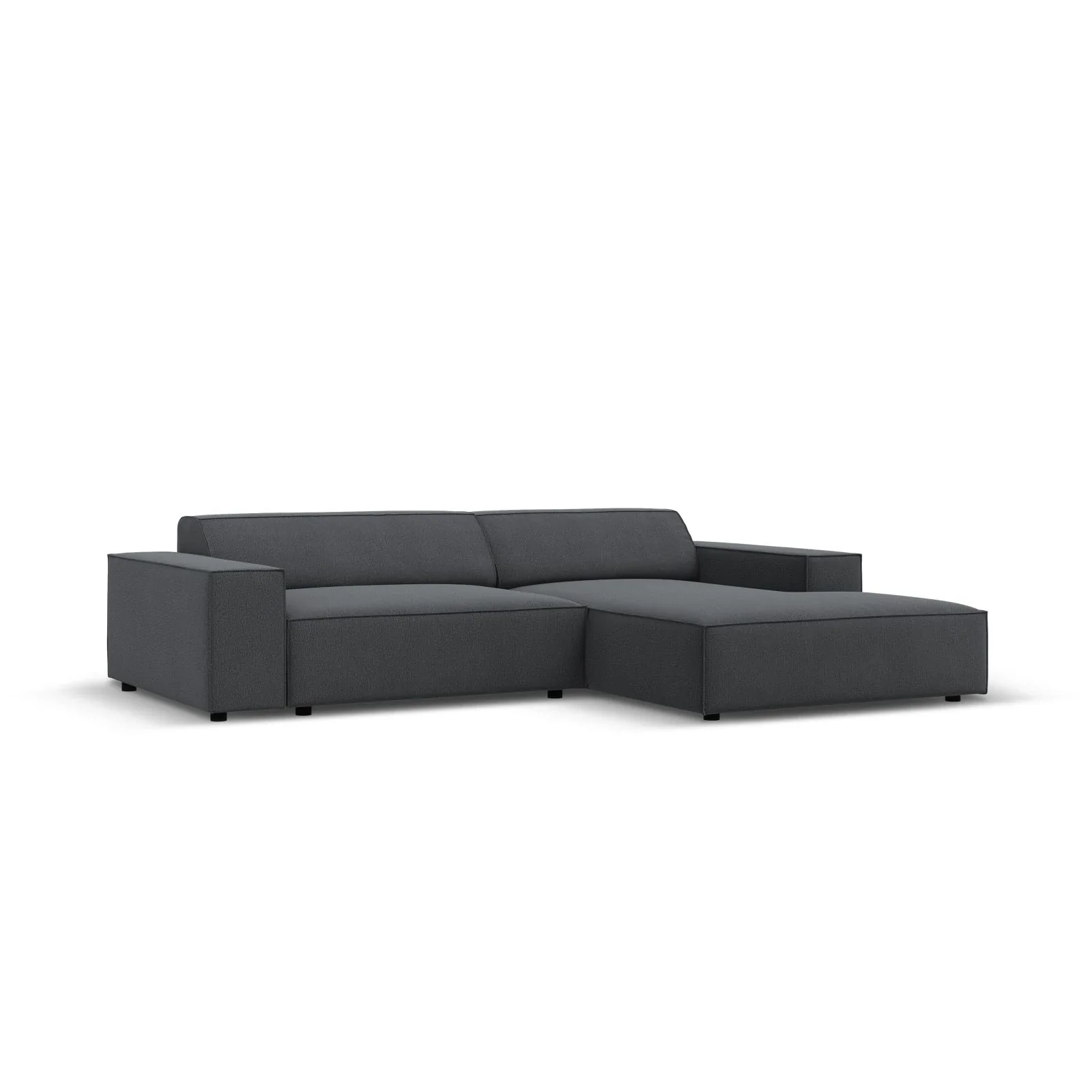 Jodie 3-Sitzer Ecksofa, Rechte Seite, aus Samt oder Strukturstoff, 224x166 cm - Image 63