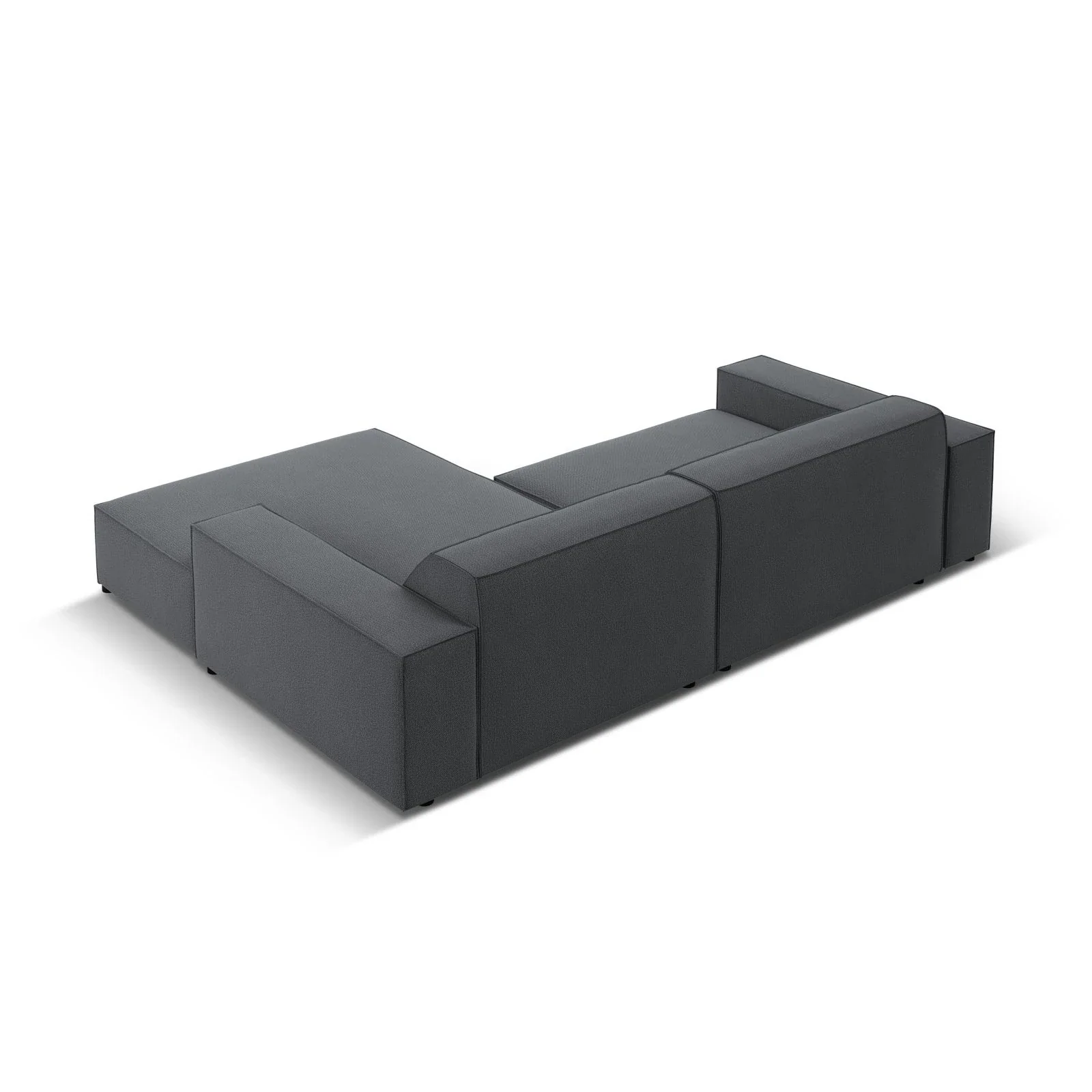 Jodie 3-Sitzer Ecksofa, Rechte Seite, aus Samt oder Strukturstoff, 224x166 cm - Image 65