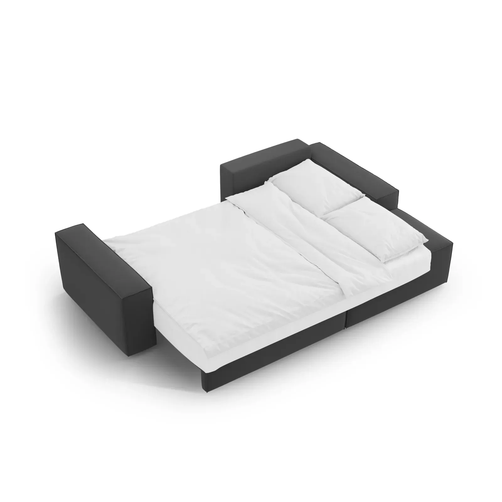 Jodie 3-Sitzer Ecksofa Rechts mit Schlaffunktion und Bettkasten mit Bezug aus Samt, Strukturstoff oder Boucle, 246x151 cm - Image 106
