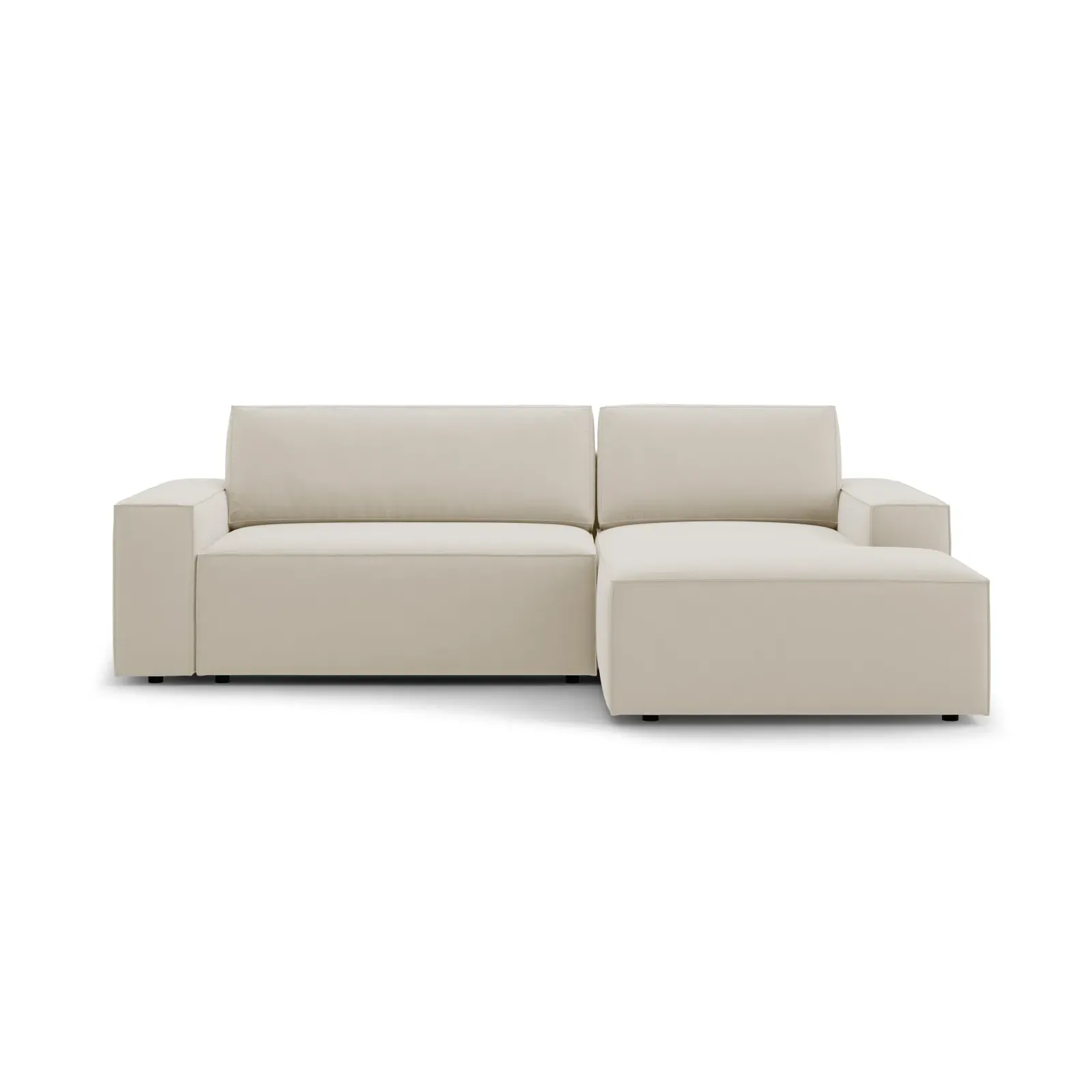 Jodie 3-Sitzer Ecksofa Rechts mit Schlaffunktion und Bettkasten mit Bezug aus Samt, Strukturstoff oder Boucle, 246x151 cm - Image 118