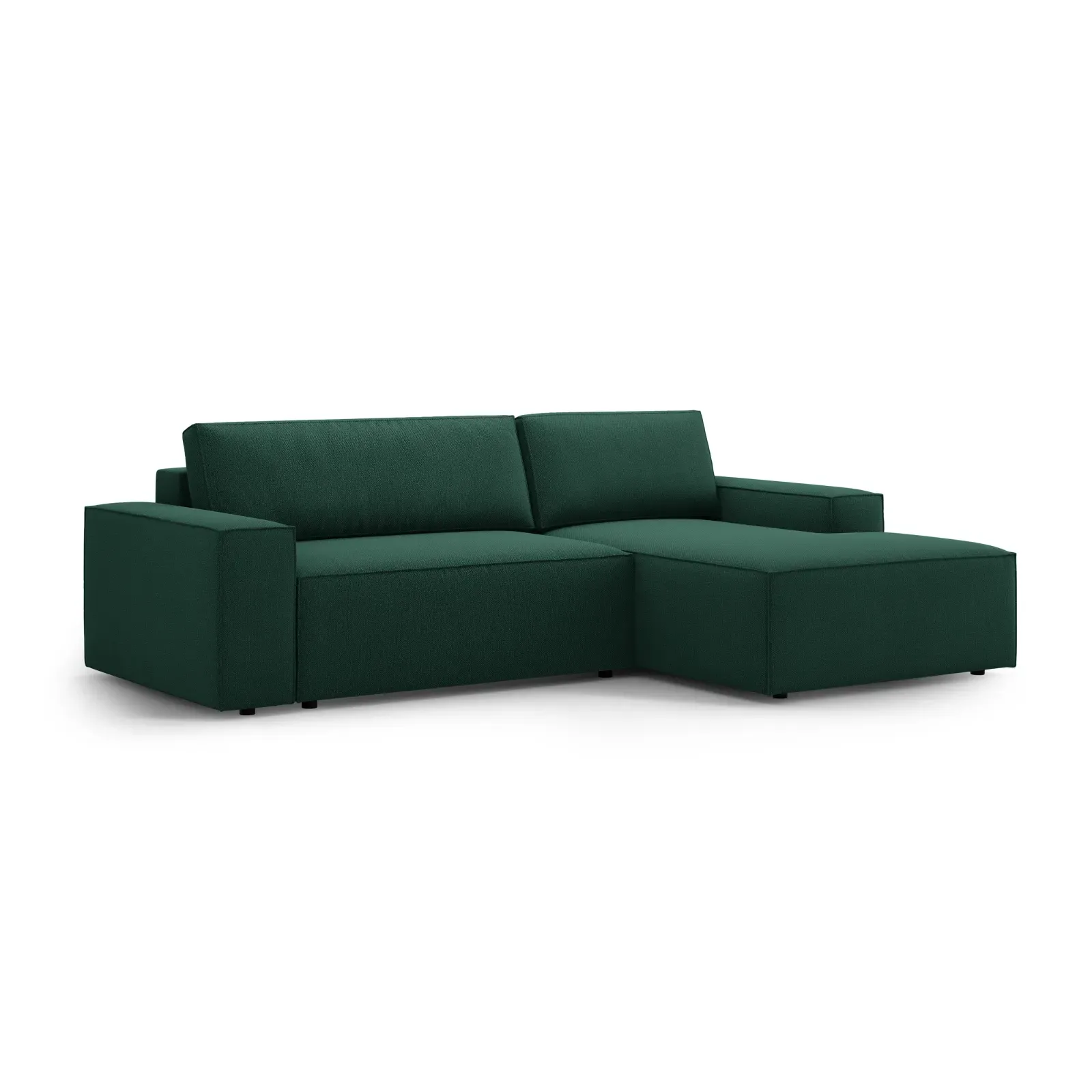 Jodie 3-Sitzer Ecksofa Rechts mit Schlaffunktion und Bettkasten mit Bezug aus Samt, Strukturstoff oder Boucle, 246x151 cm - Image 139