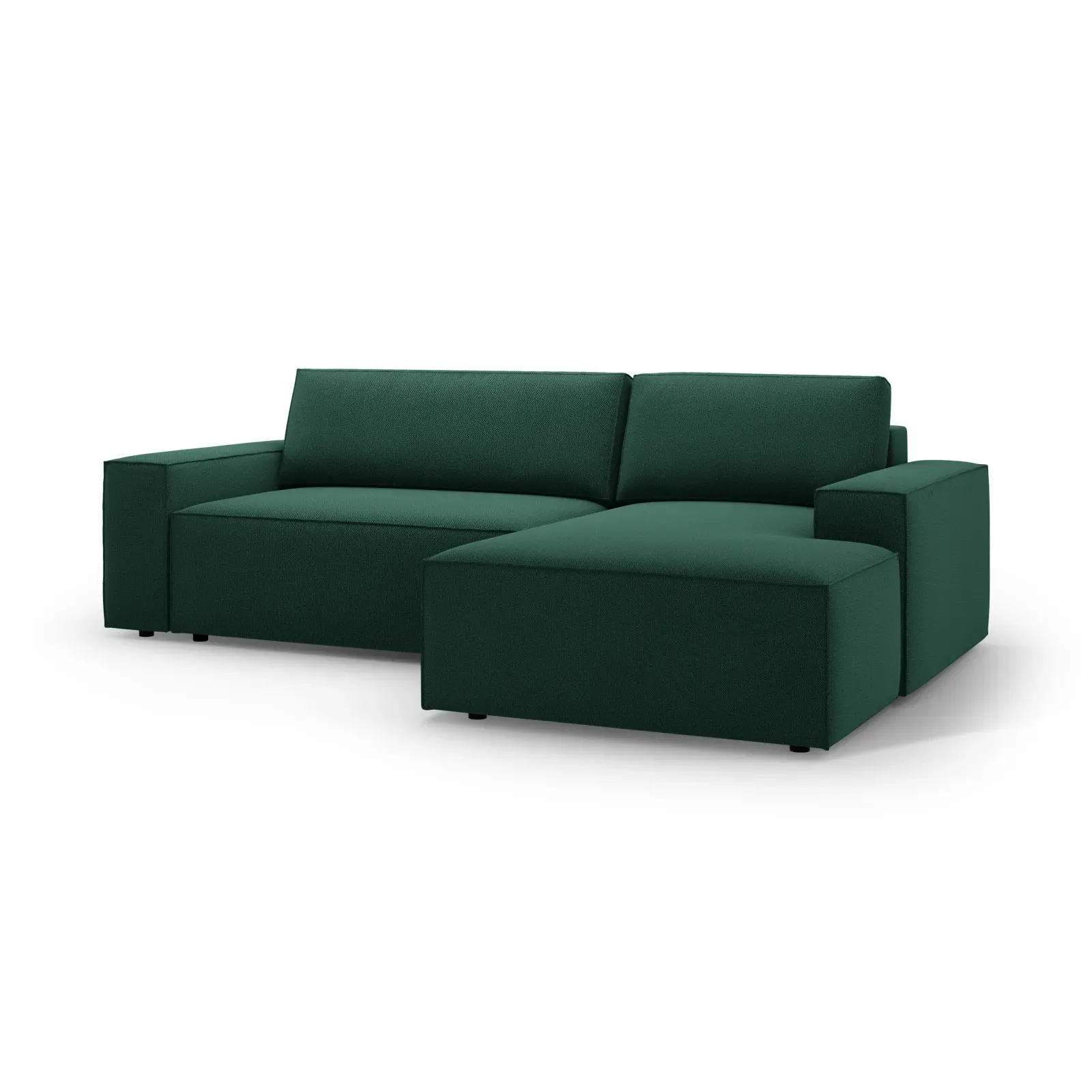Jodie 3-Sitzer Ecksofa Rechts mit Schlaffunktion und Bettkasten mit Bezug aus Samt, Strukturstoff oder Boucle, 246x151 cm - Image 140